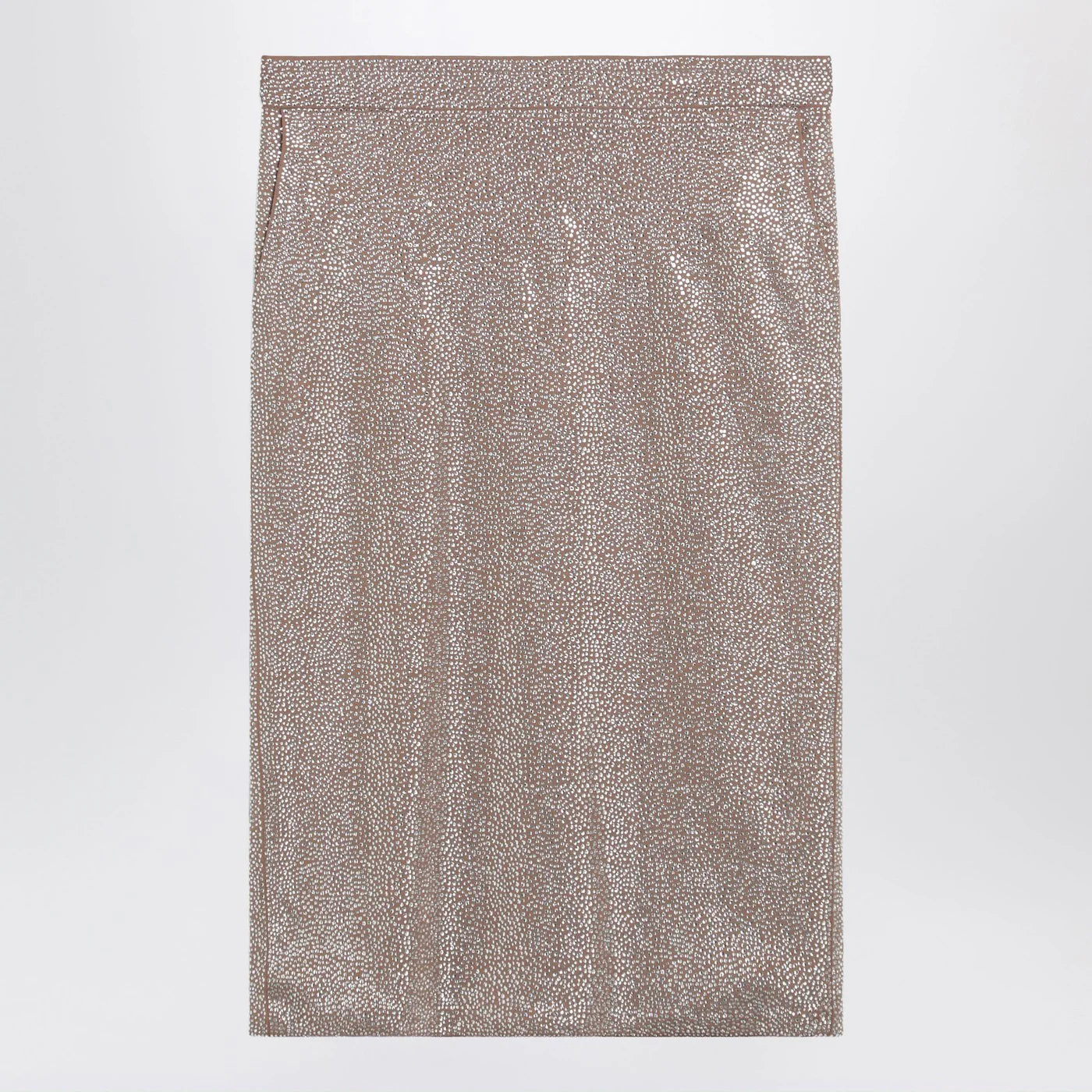 Giuseppe di Morabito Midi skirt with silver rhinestones