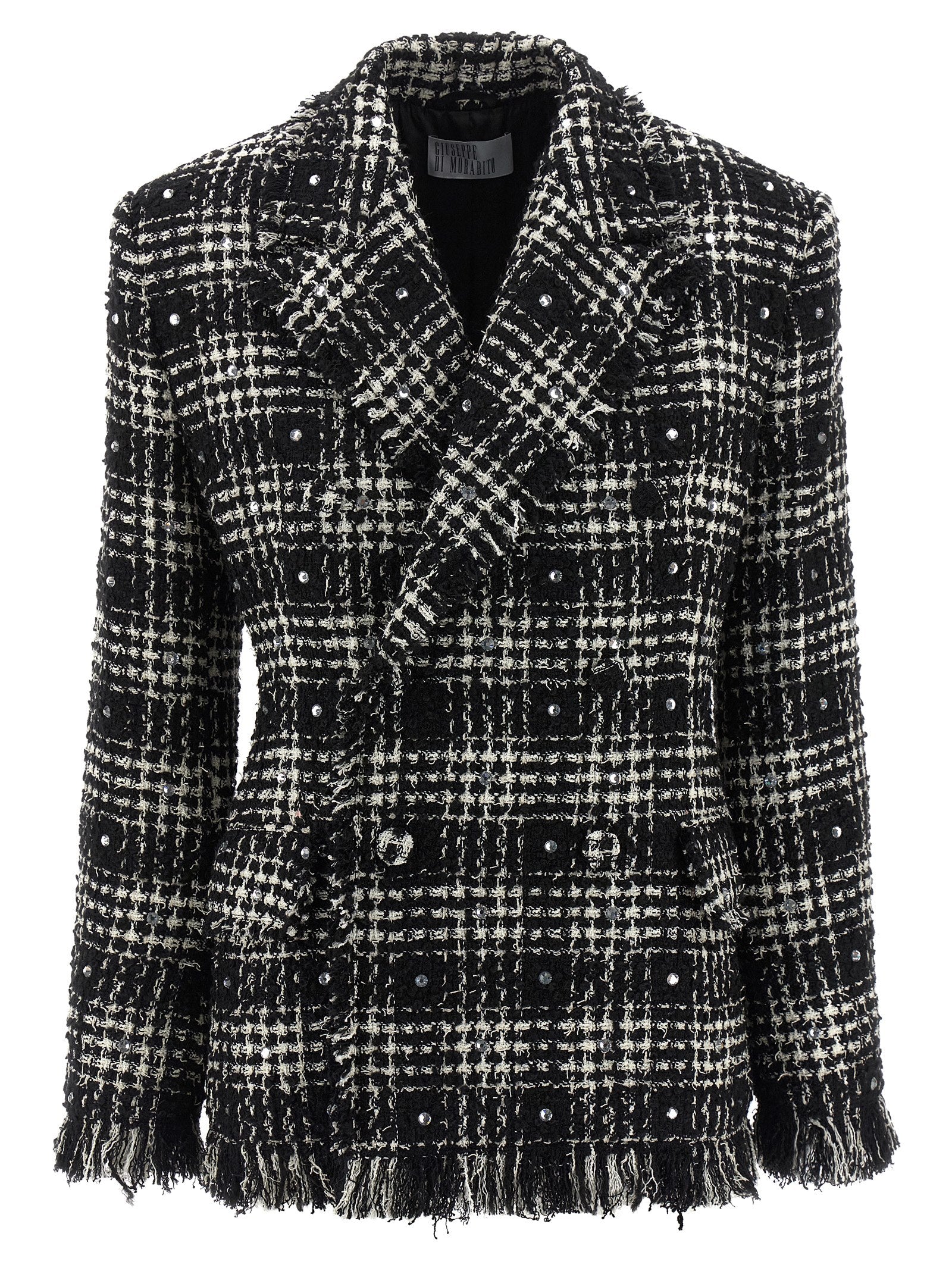 Giuseppe Di Morabito Tweed And Rhinestone Blazer