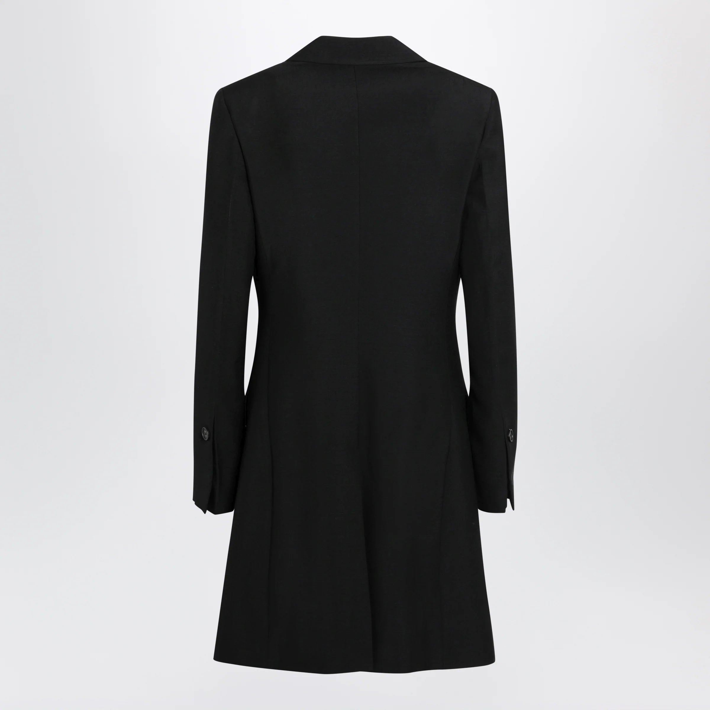 Ferragamo Black double-breasted wool-blend suit