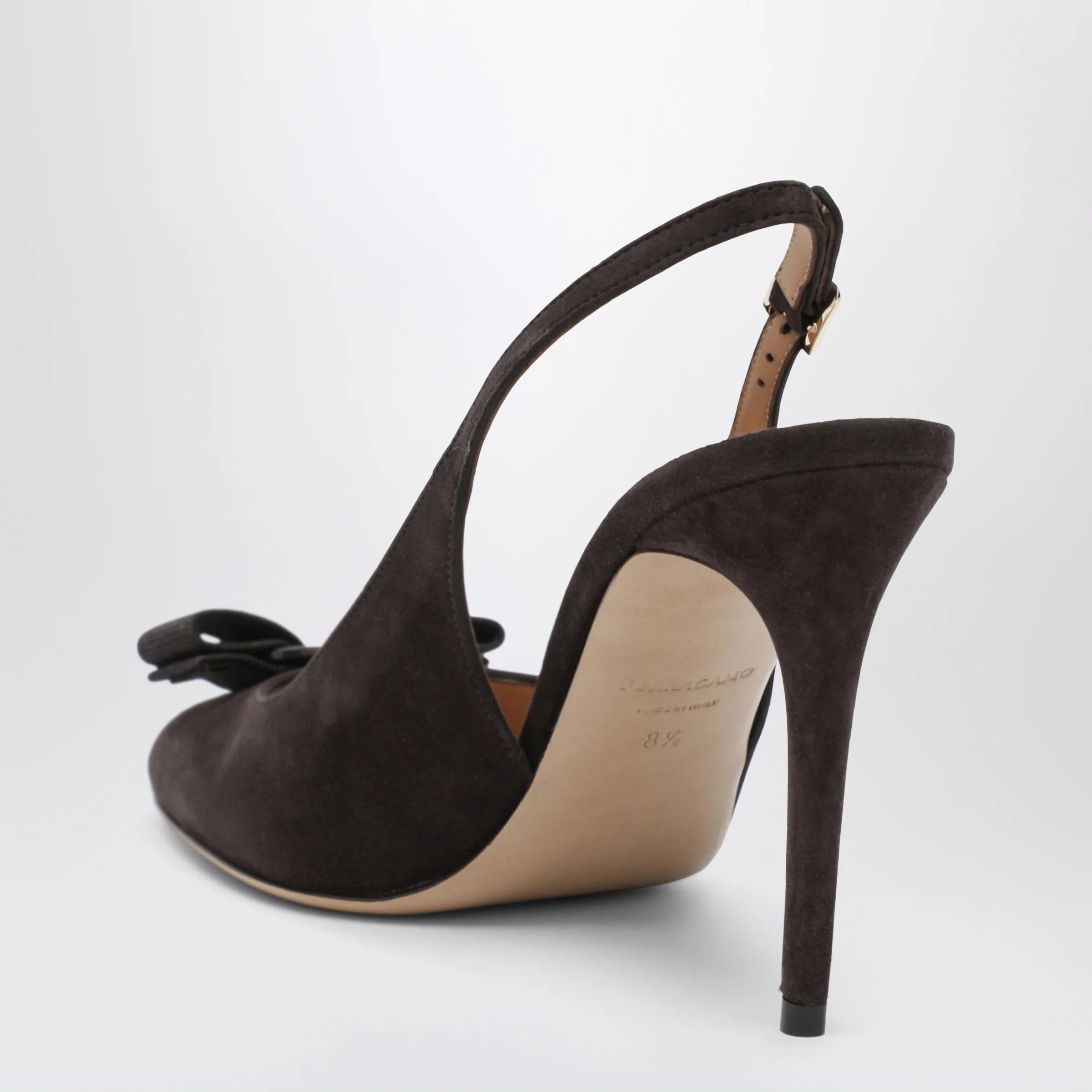 Ferragamo Vara bow slingbacks Dark Brown