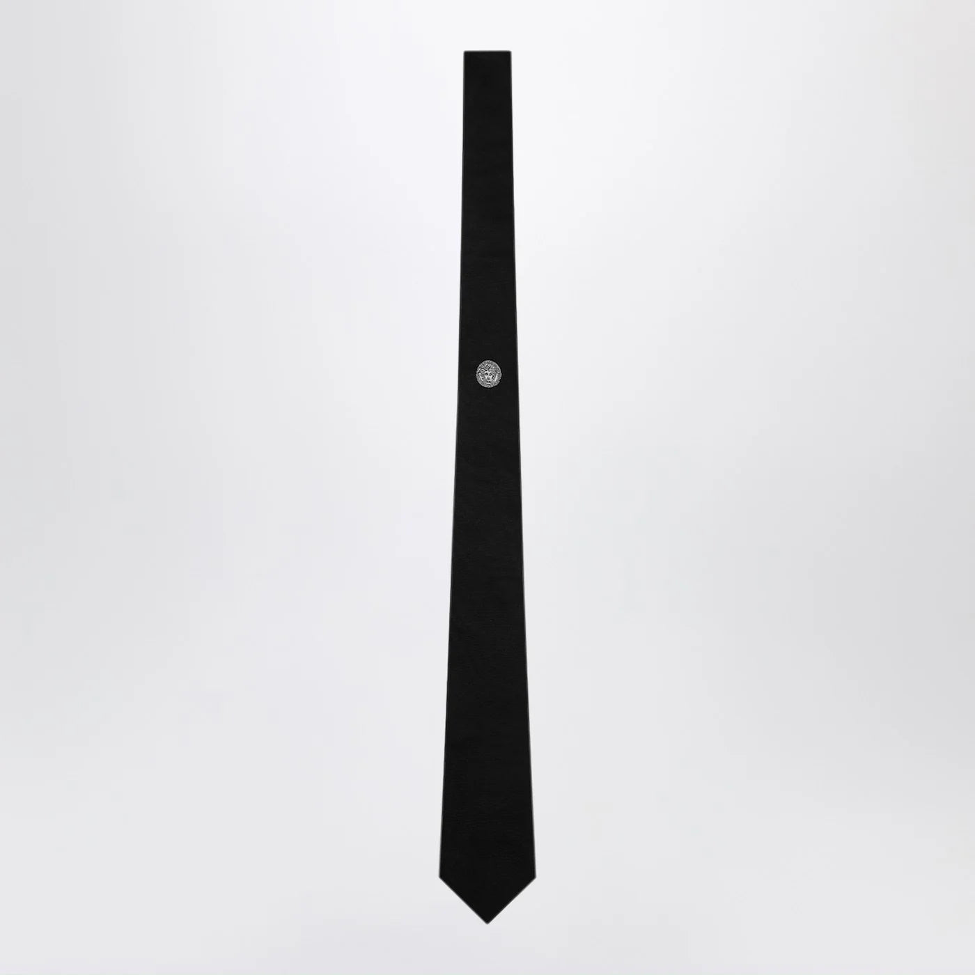 Versace Black silk jacquard tie