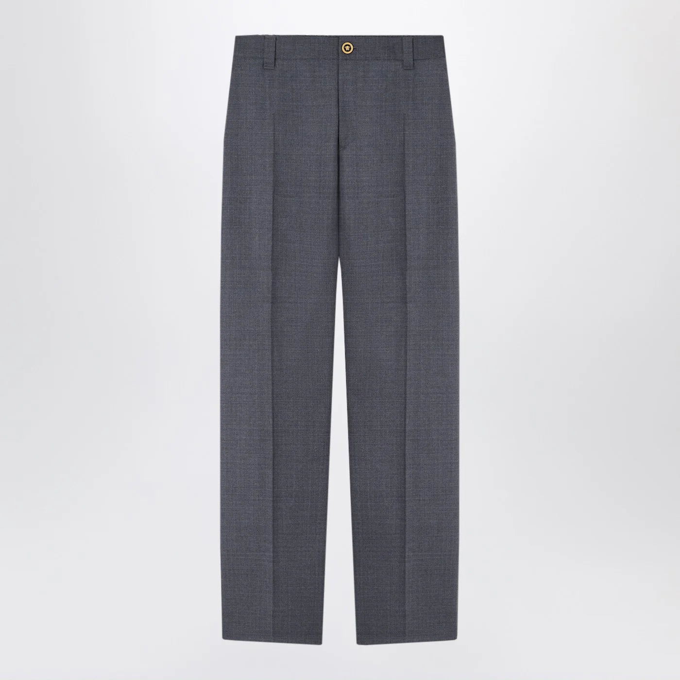 Versace Anthracite grey wool jogger trousers