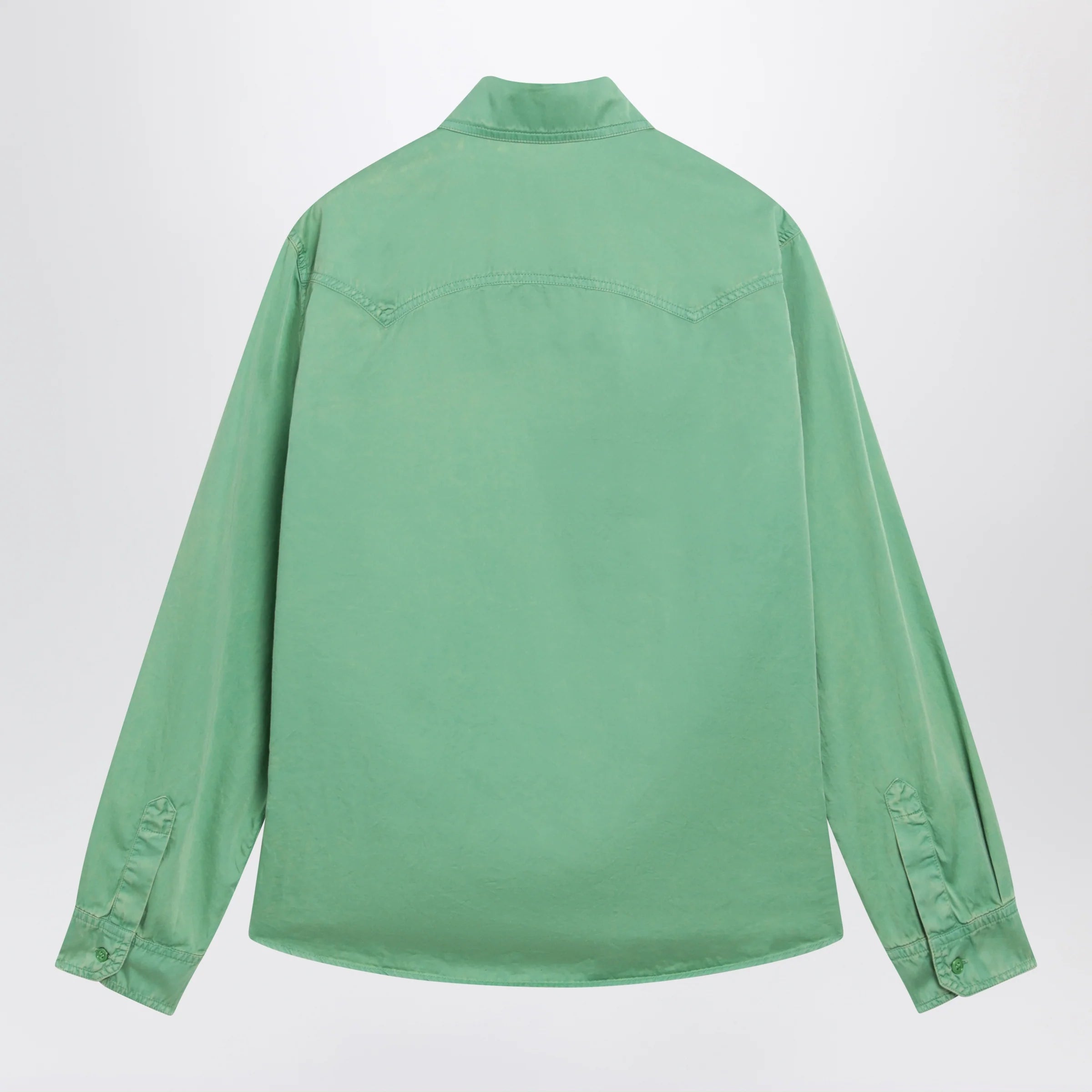 Versace Green cotton shirt