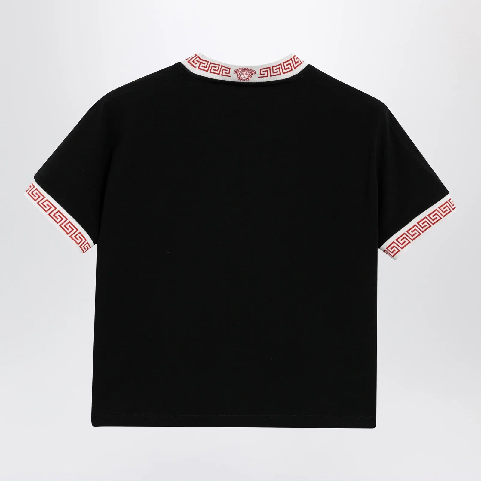 Versace Black stretch cotton jersey T-shirt