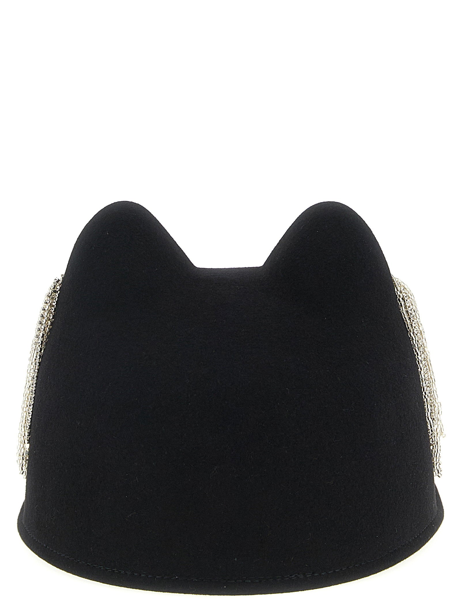 Maison Michel Jamie Hat With Crystals