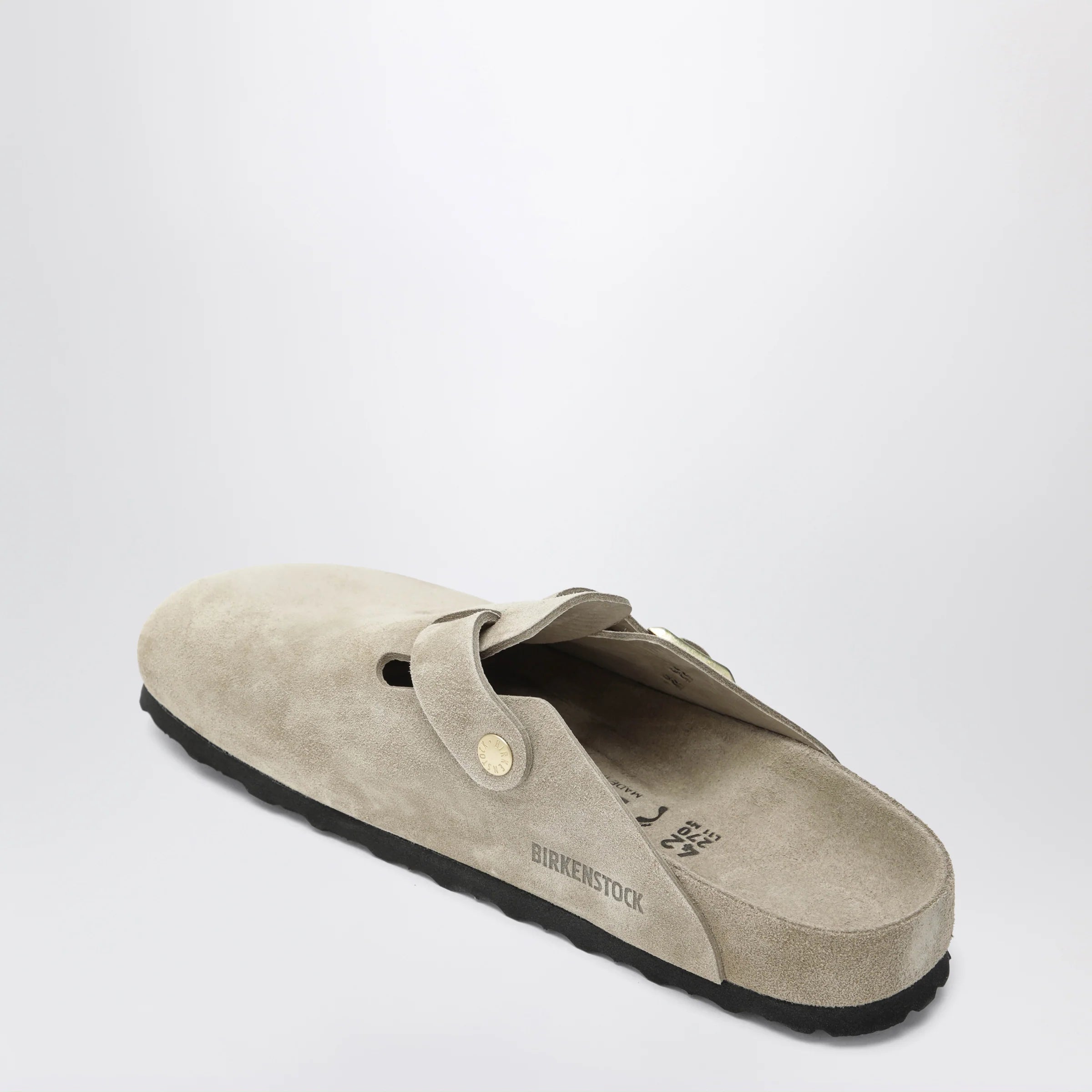 Birkenstock Boston Exquisite suede clogs in taupe