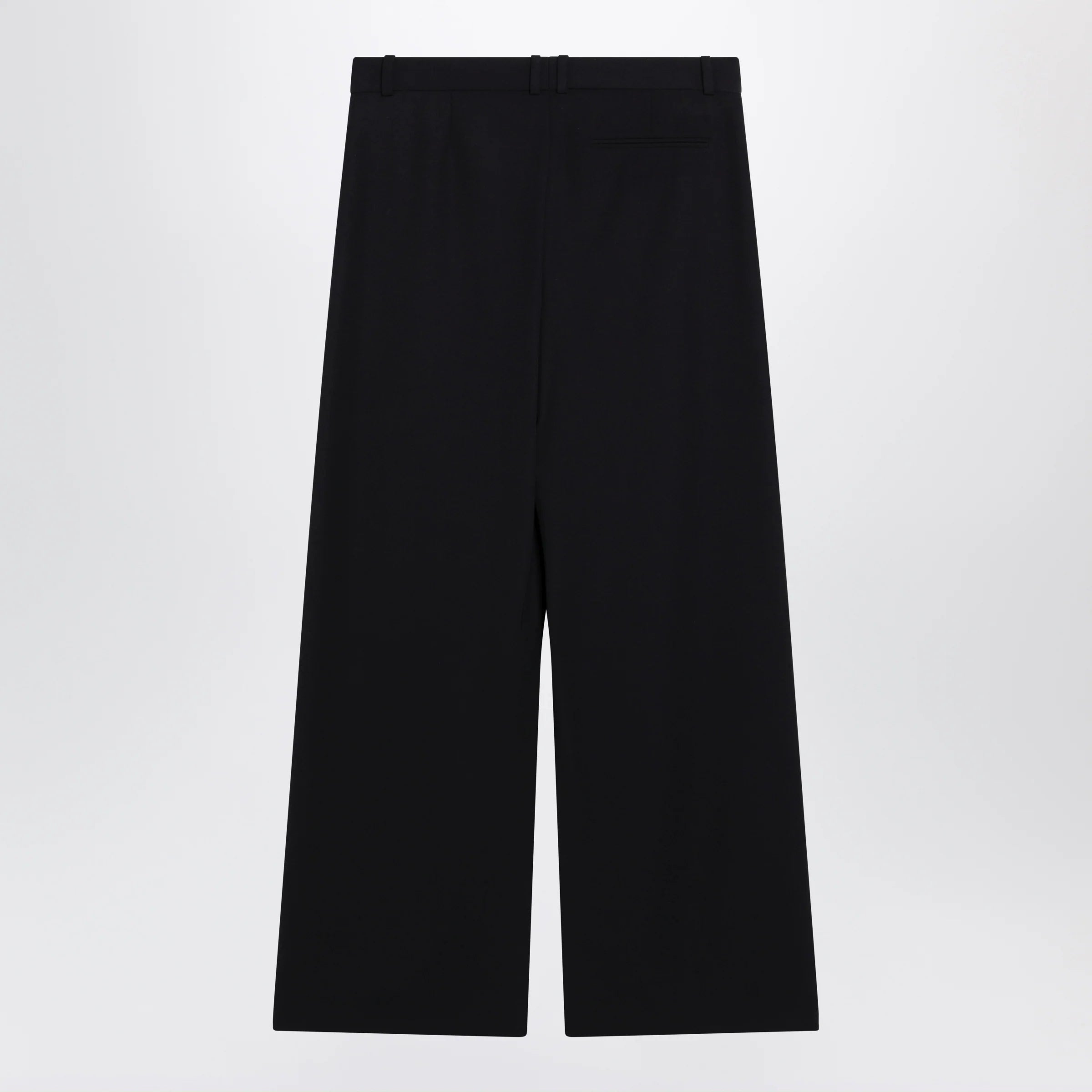 The Row Straight-leg low-rise wool gabardine pants in dark navy