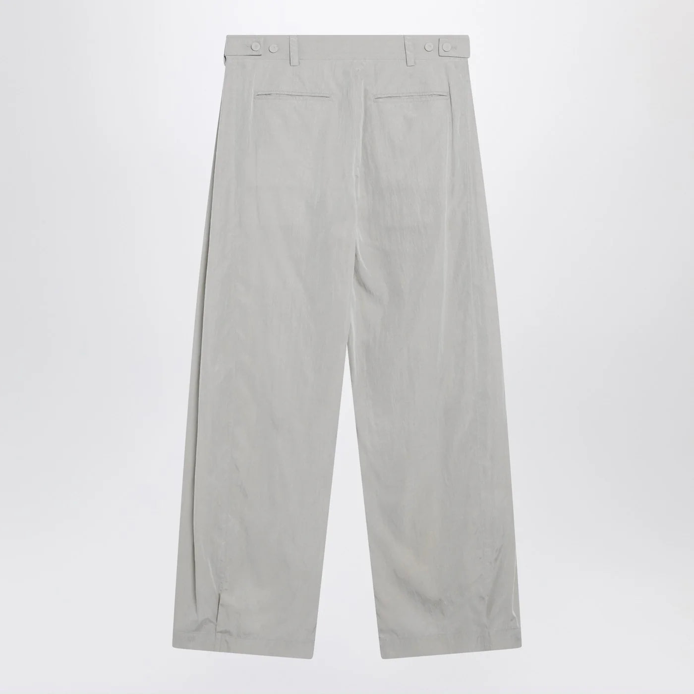 The Row Iven trousers in smoke grey silk blend