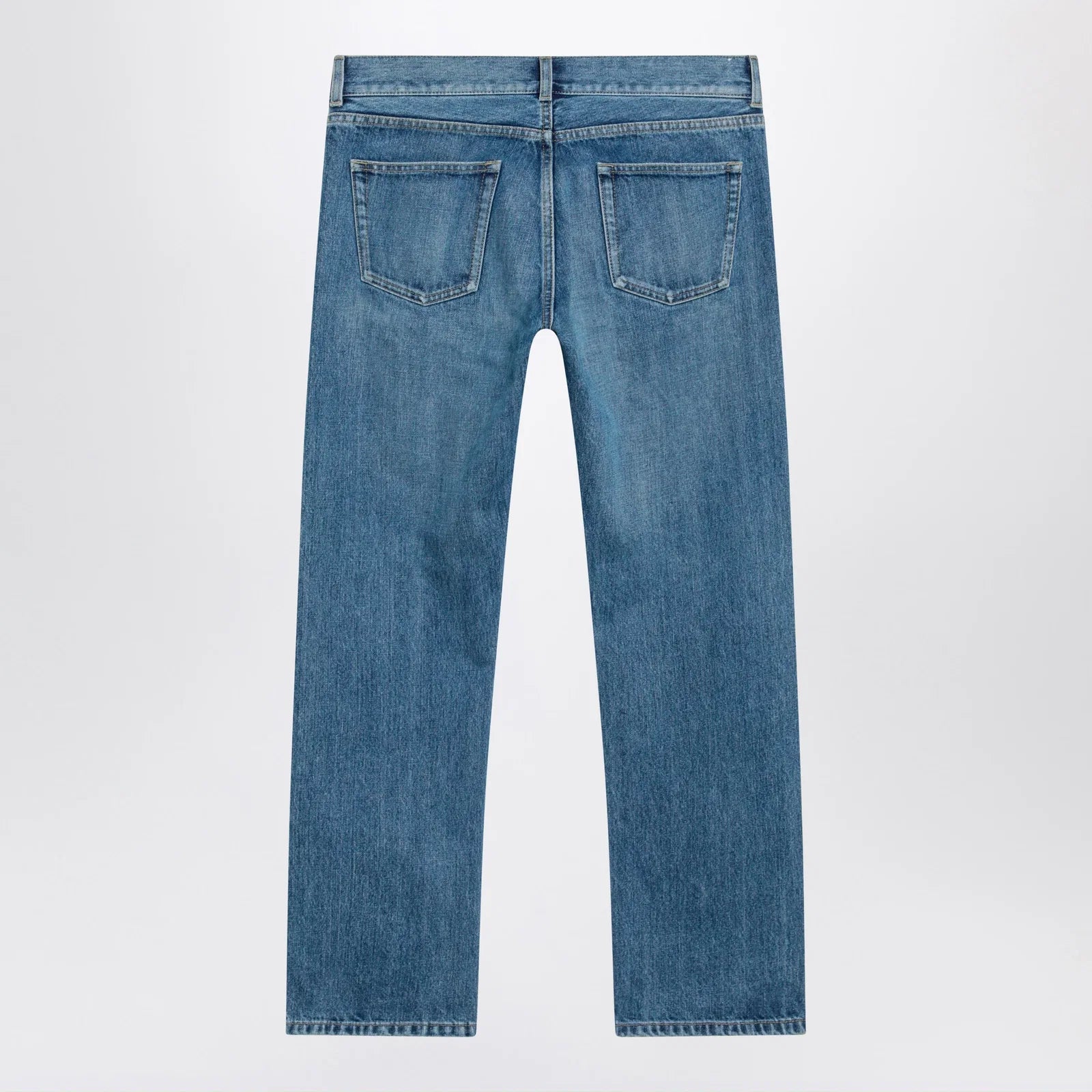 The Row Fima low-rise straight-leg cotton jeans in indigo