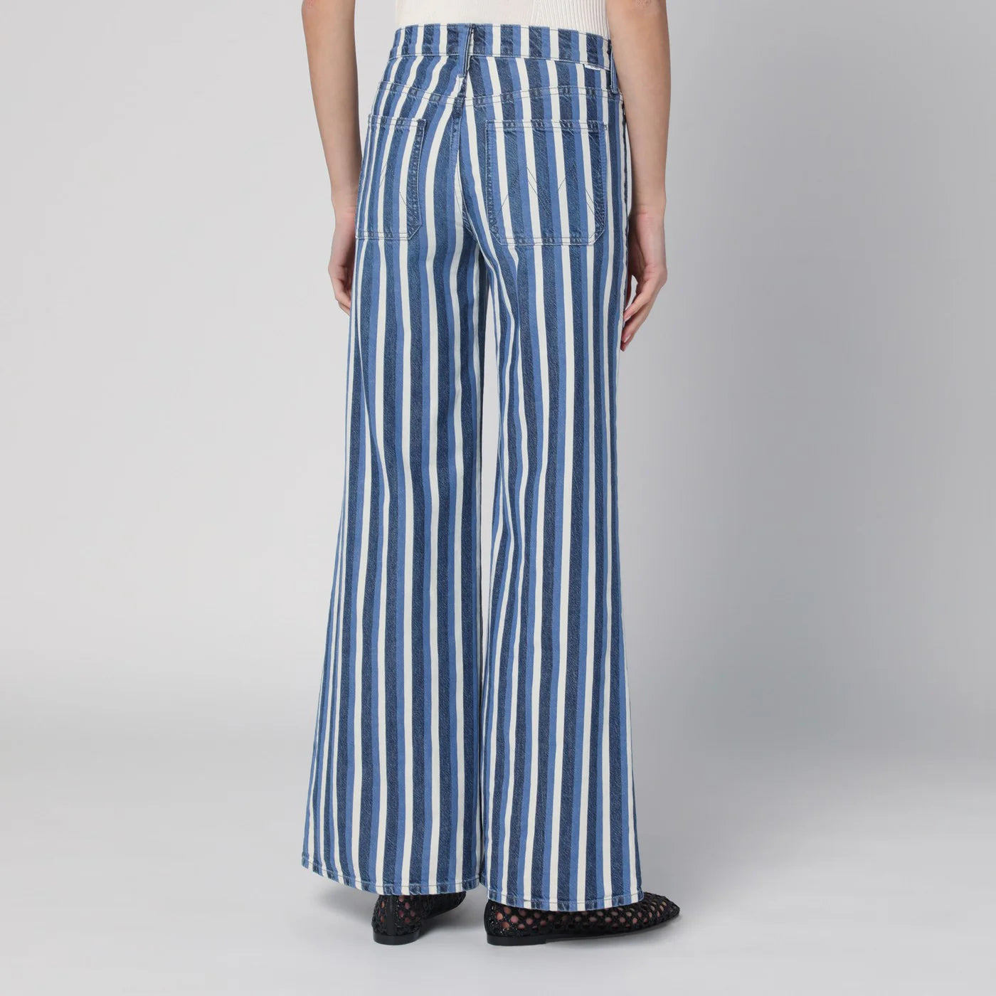 Mother Jeans The Patch Pocket Twister Sneak striped