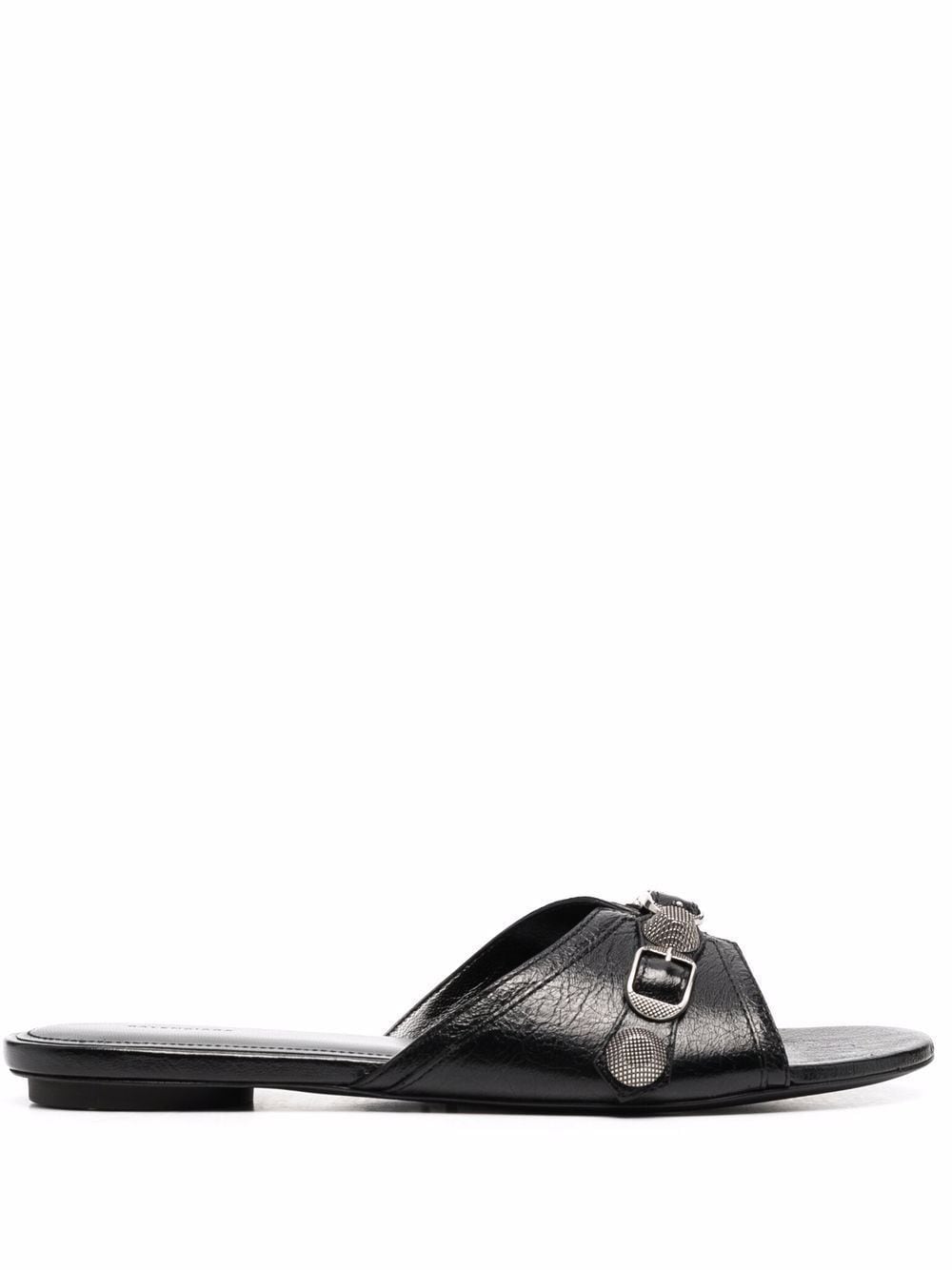 Sandale prej lëkure Balenciaga Cagole