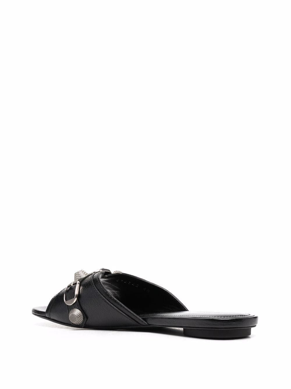 Sandale prej lëkure Balenciaga Cagole