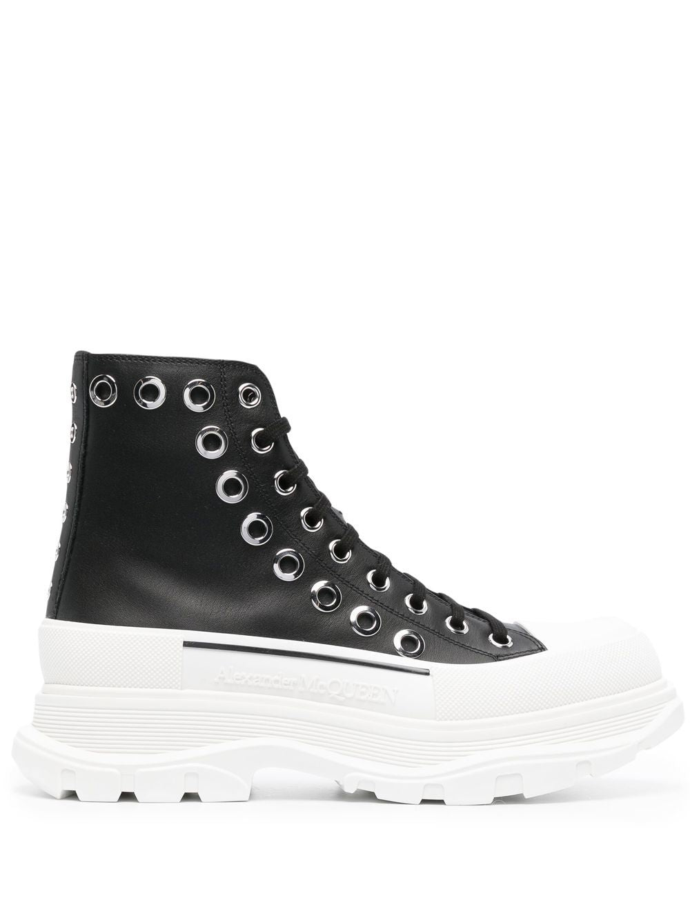 Këpucë me taka të lëmuara dhe kyç të shkurtër Alexander McQueen