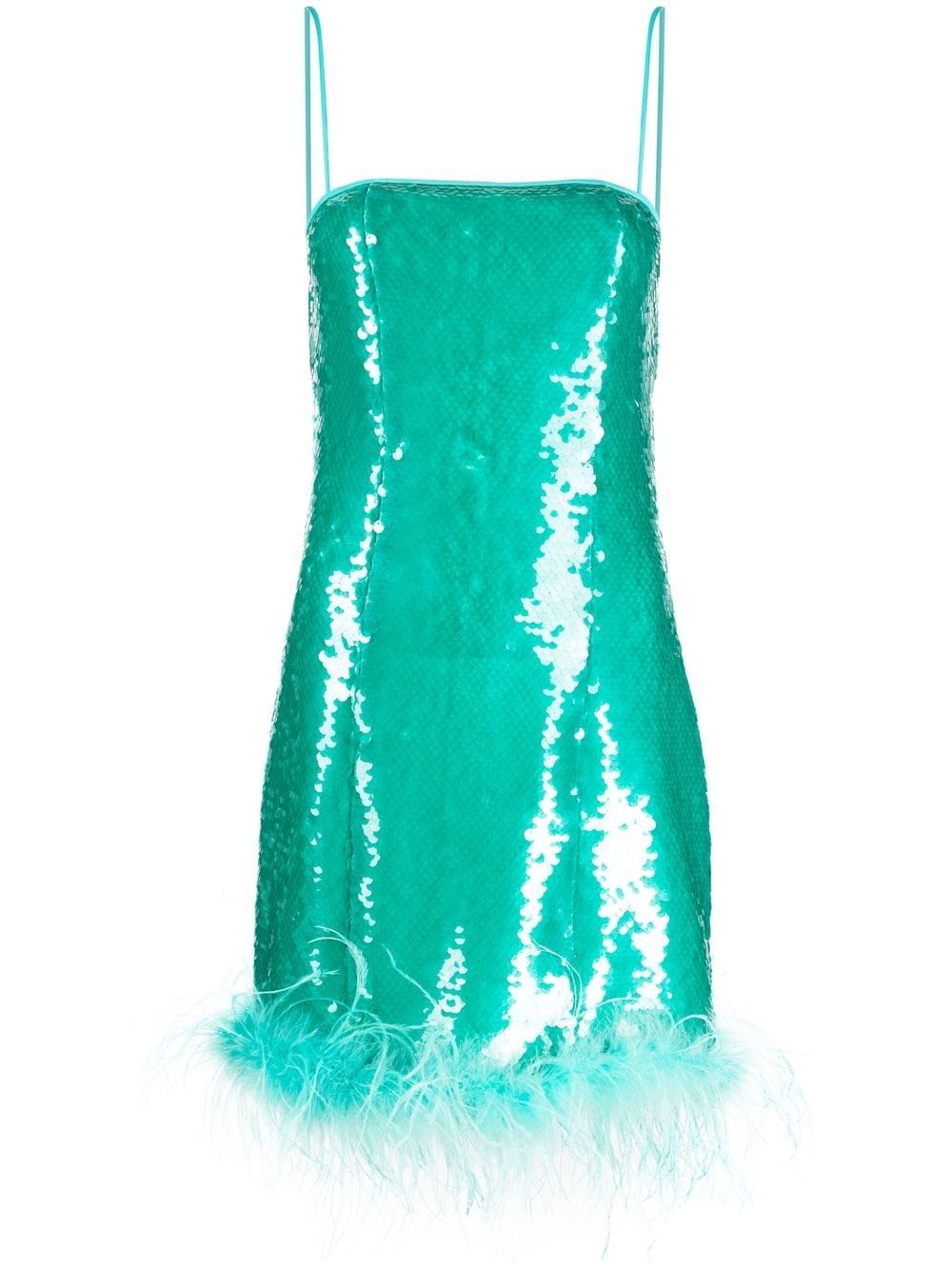 Fustan Giuseppe di Morabito në Ngjyrë Blu Transparent