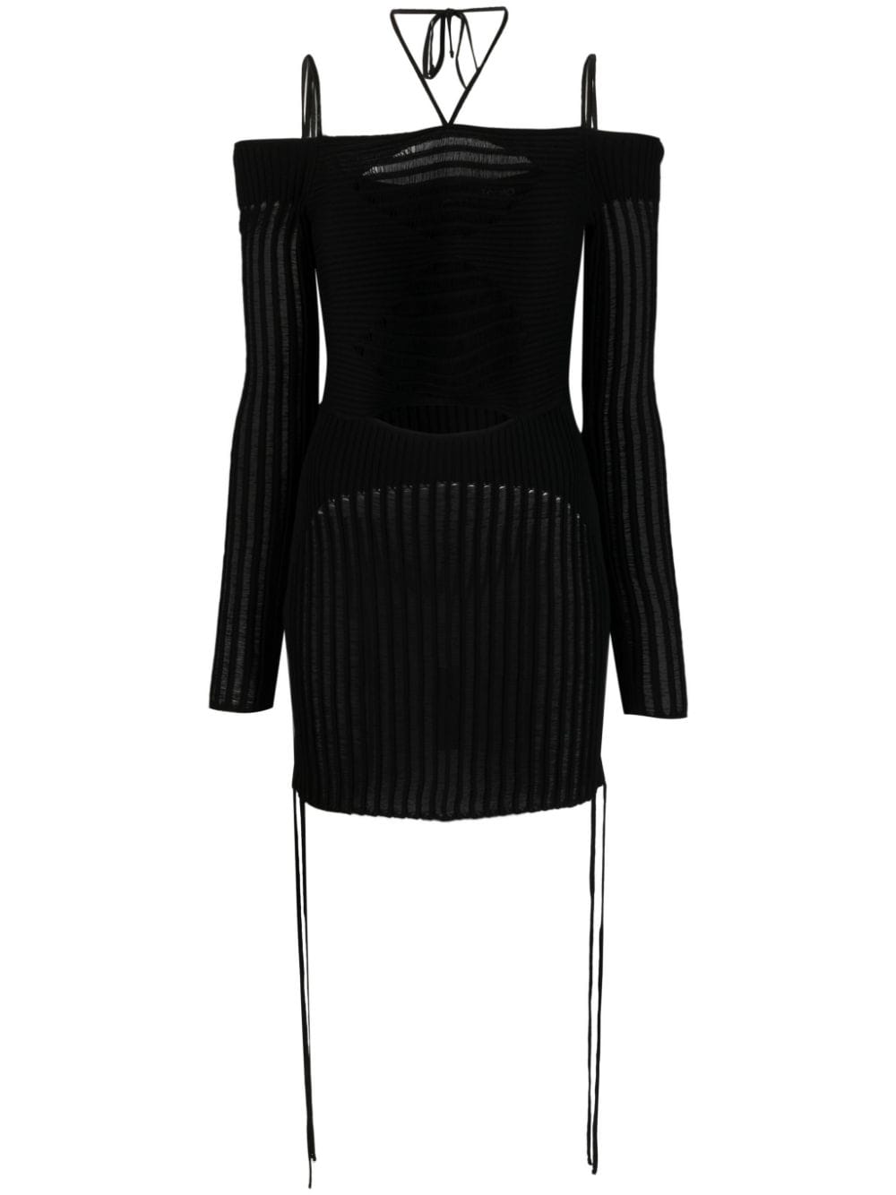 AndreĀdamo AndreÄdamo Knit ribbed mini dress