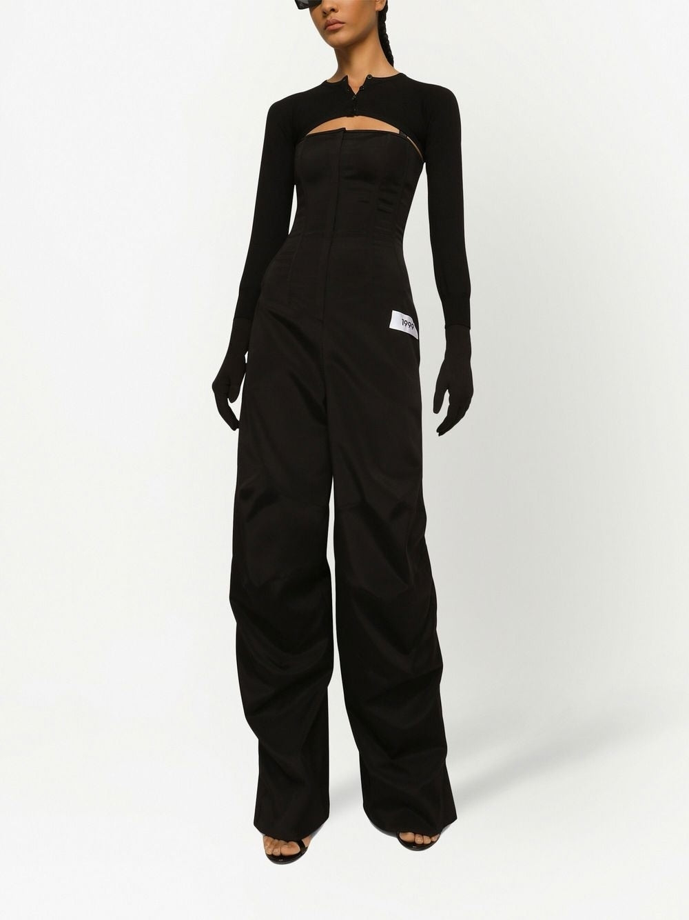 Kardigan i shkurtuar Dolce & Gabbana me mbyllje me butona