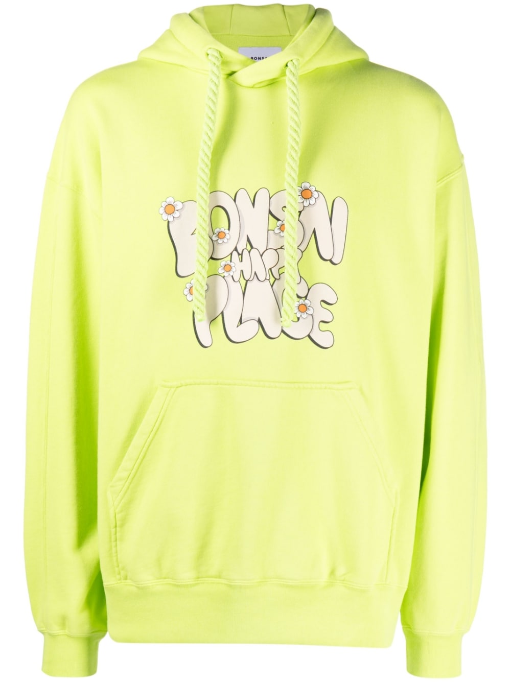 Bonsai Printed cotton hoodie