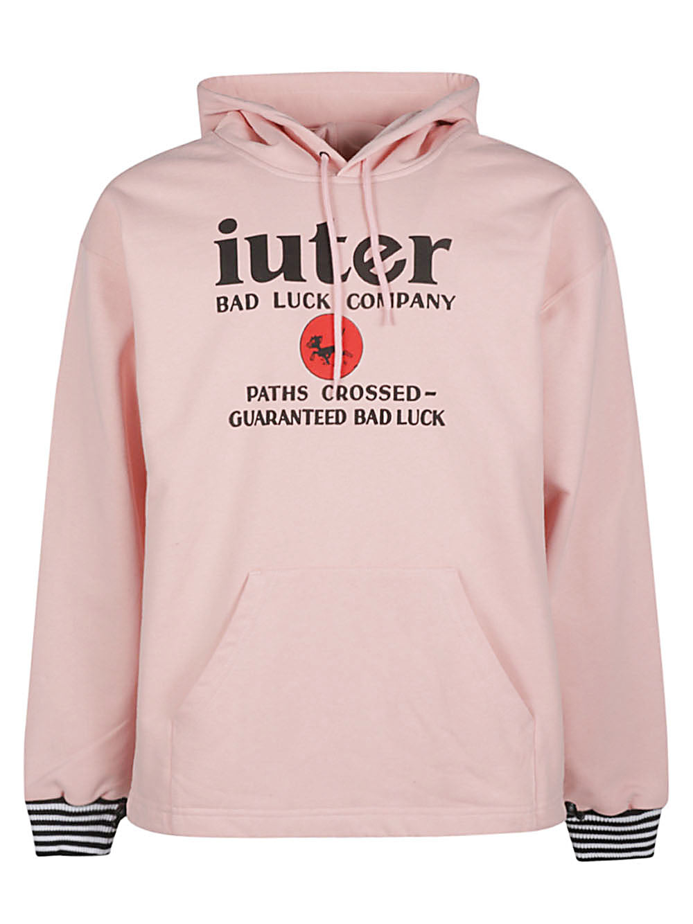 Iuter Printed cotton hoodie
