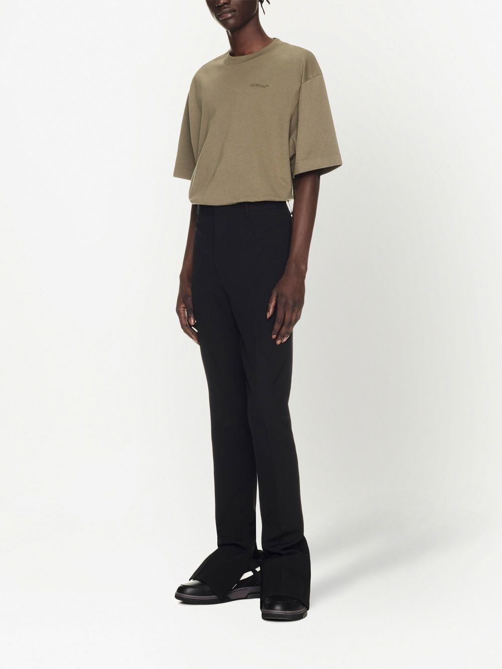 Pantallona të ngushta prej leshi Off White