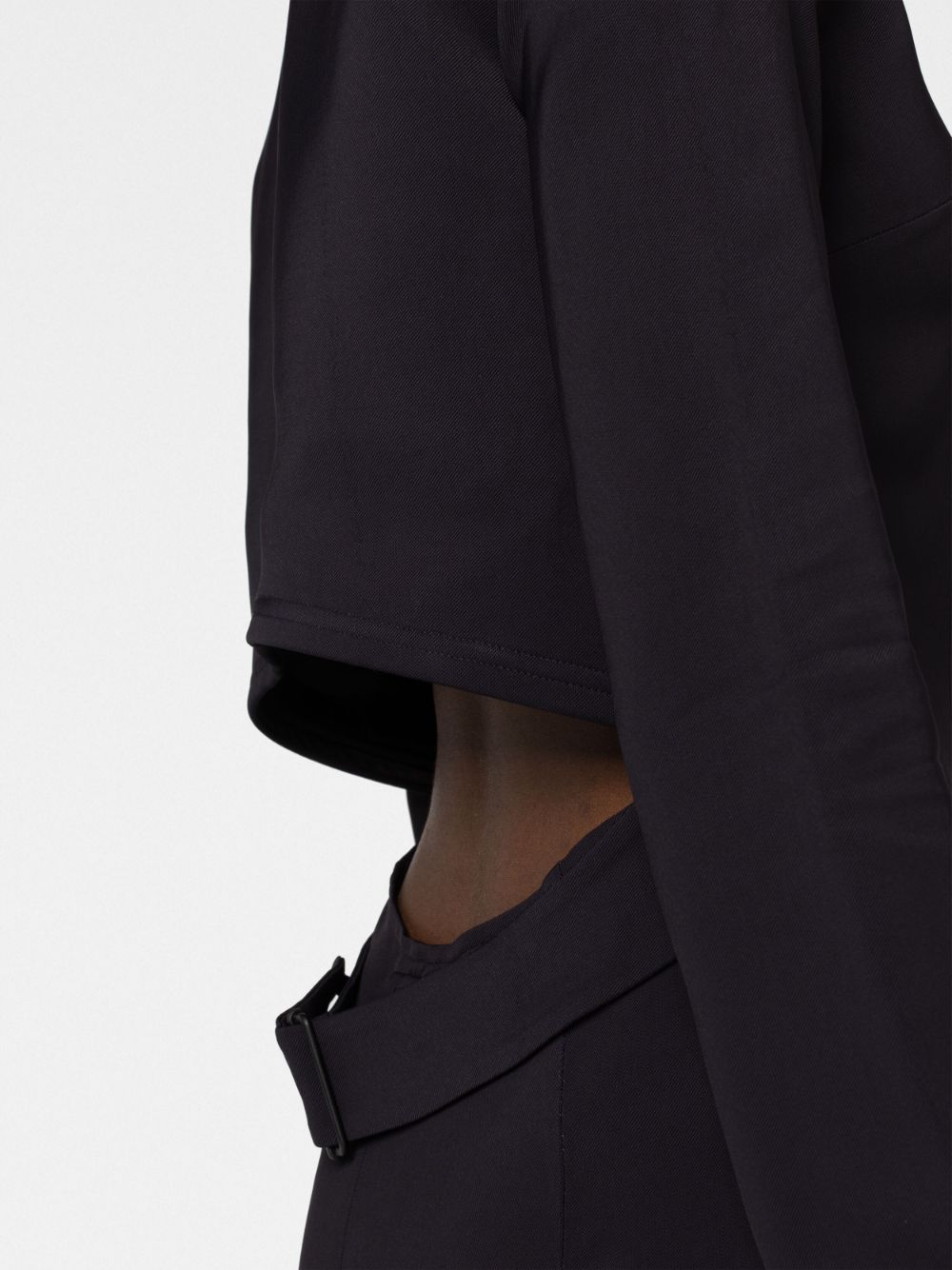 032C Flounced mini dress