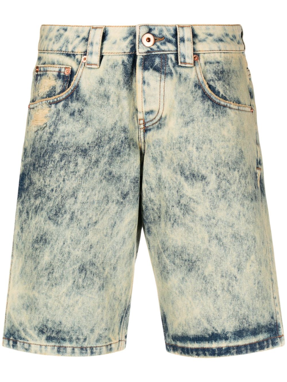 Vaquera Denim split shorts