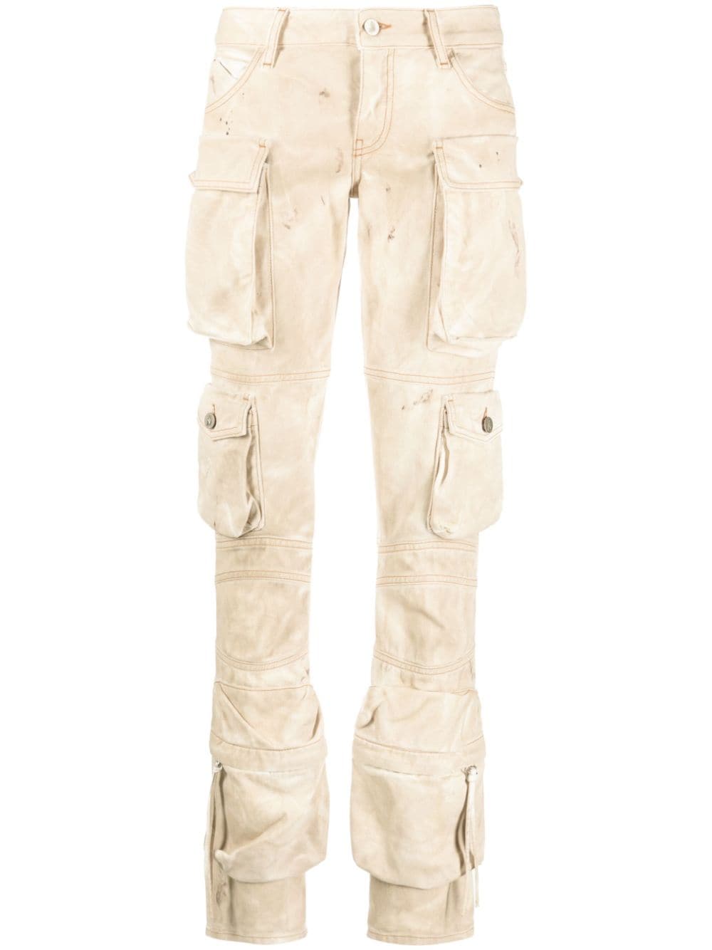 The Attico Essie cargo denim trousers