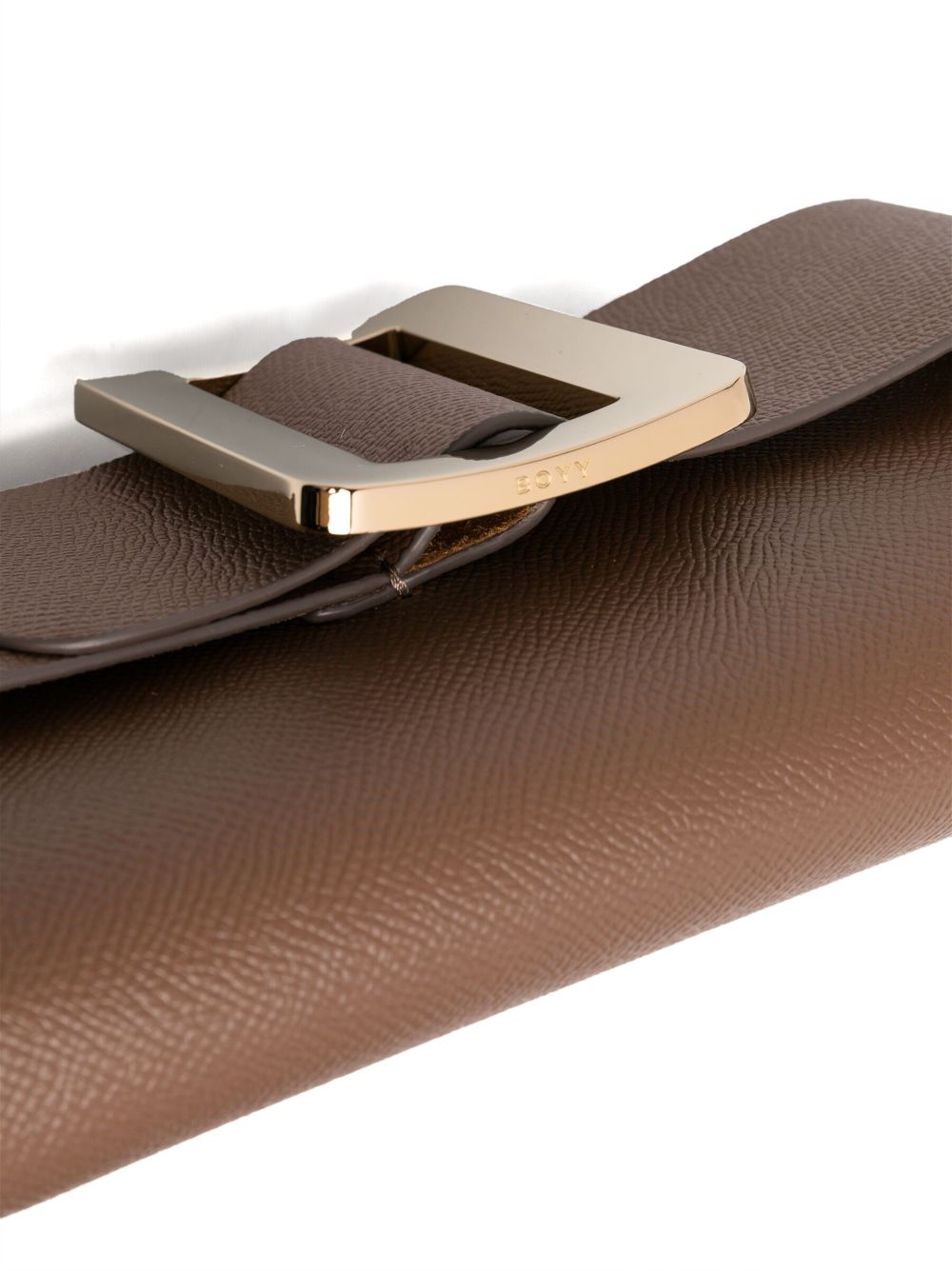 Çantë dore Boyy Buckle Travel Case prej lëkure Epsom