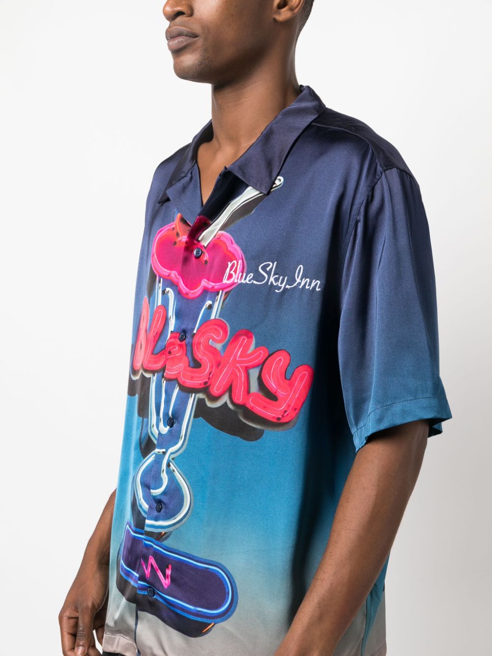 Blue Sky Inn Printed viscose shirt