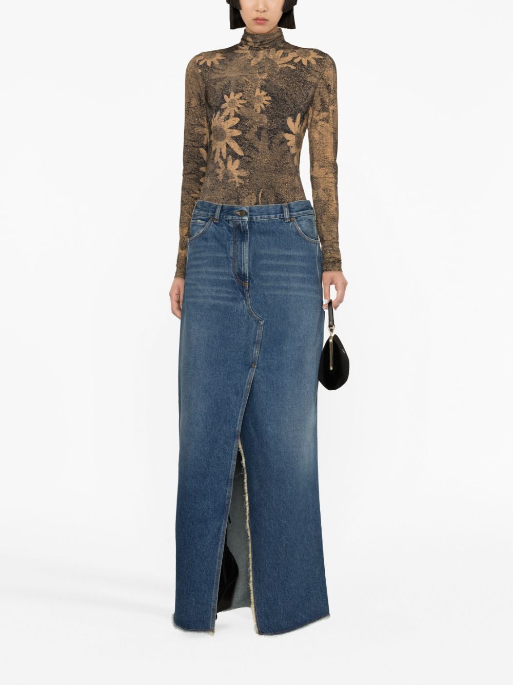 Darkpark Emma denim long skirt