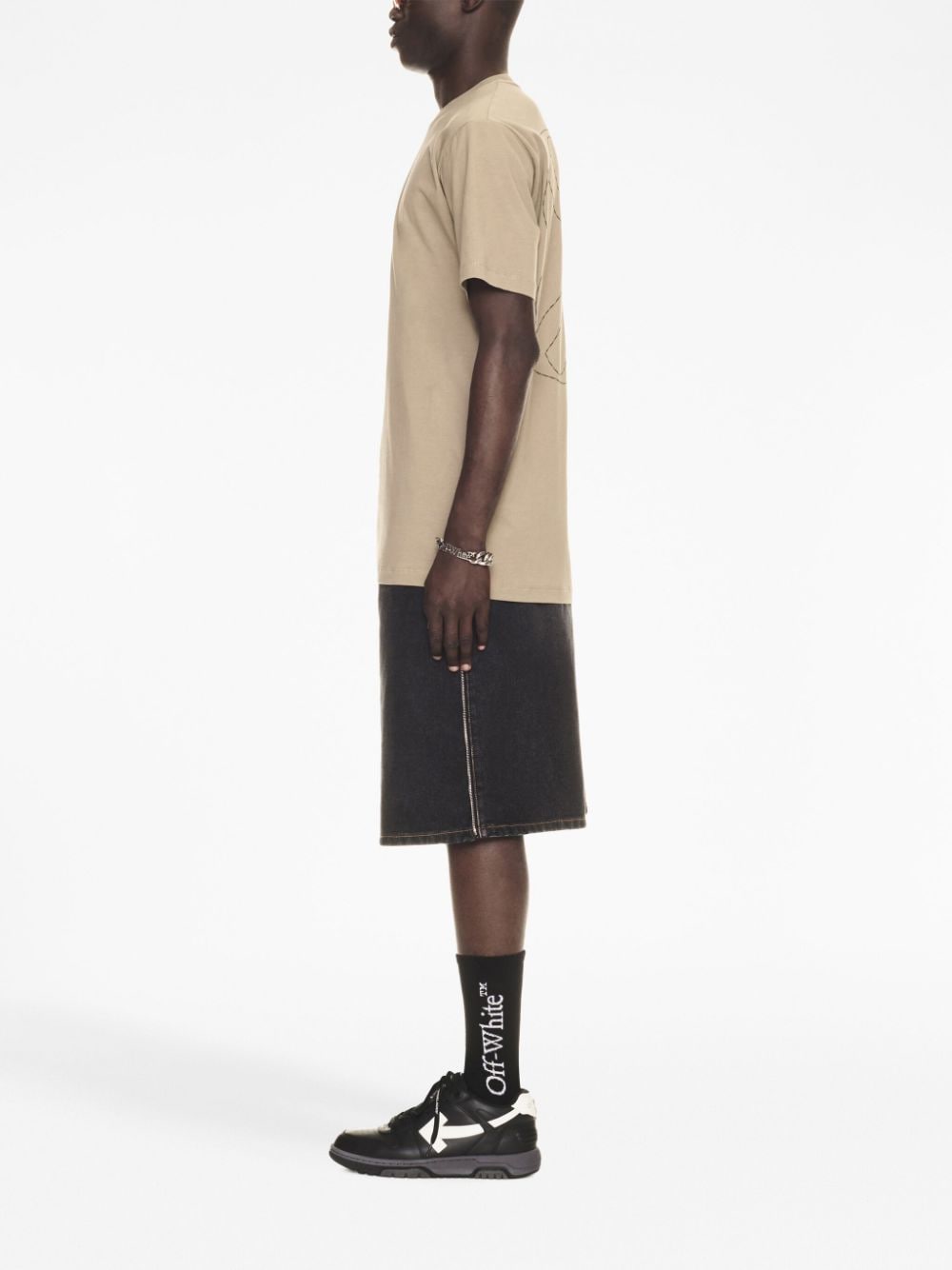 Majë pambuku me logo Off White