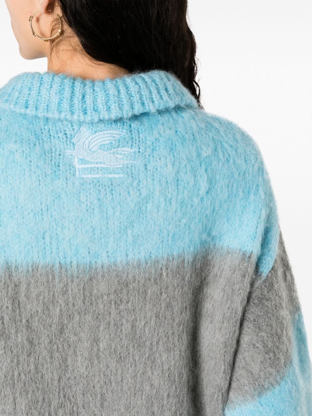 Etro Fringed-edge sweater minidress