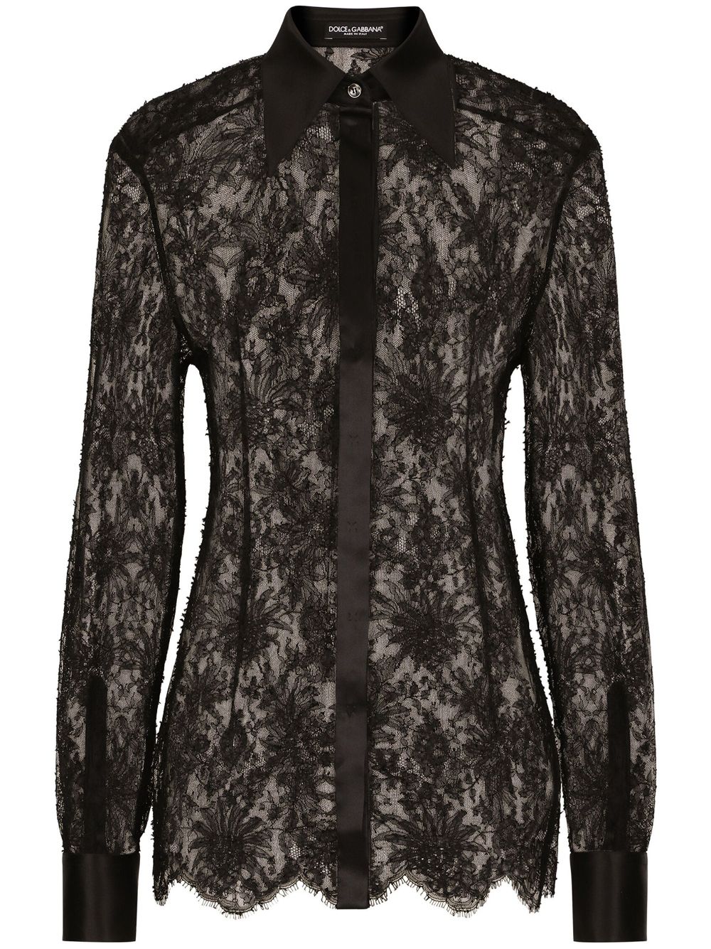 Këmisha gjysmë-transparentë Dolce & Gabbana