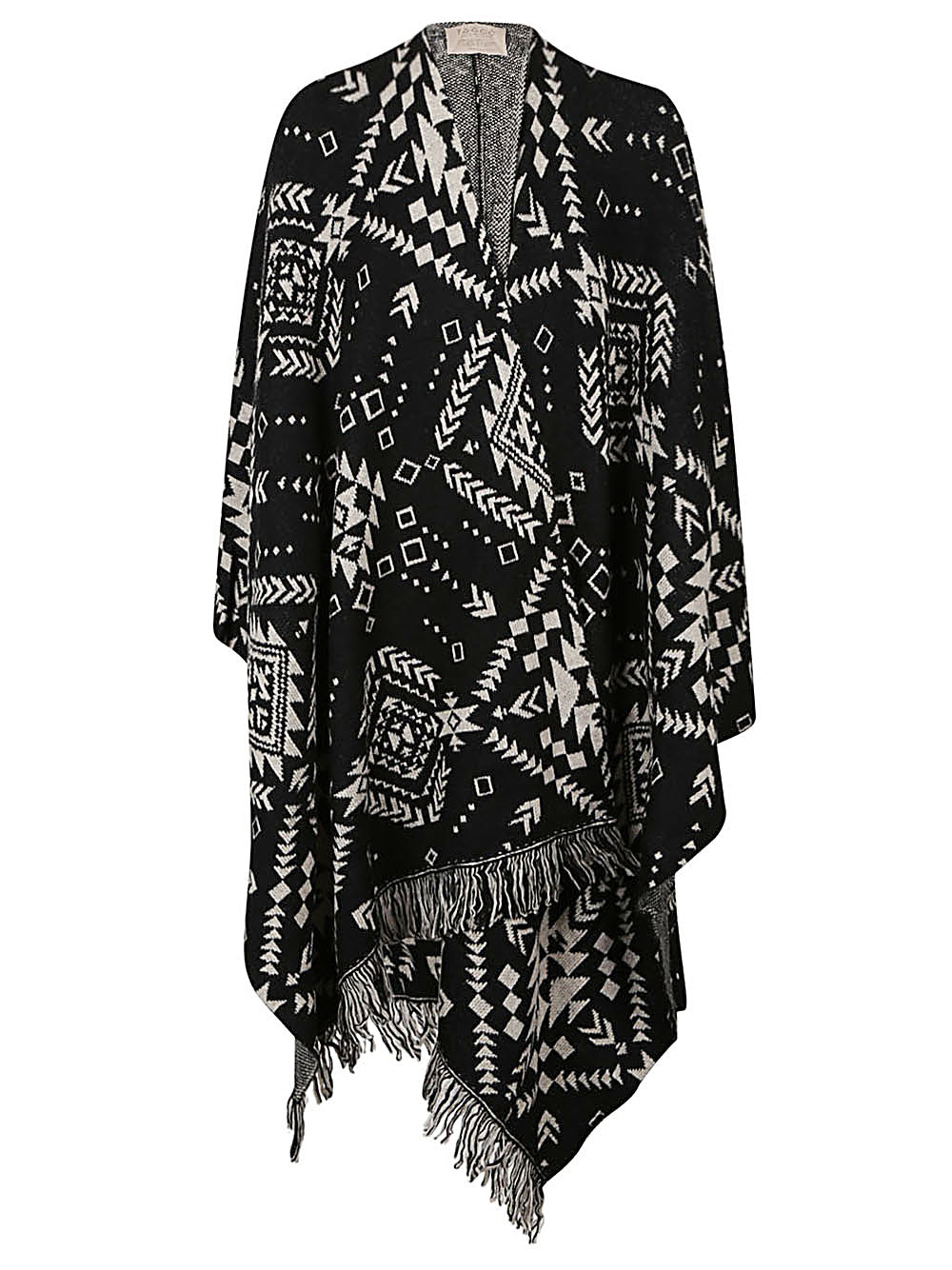 Tooco Ethnic print jacquard cardigan