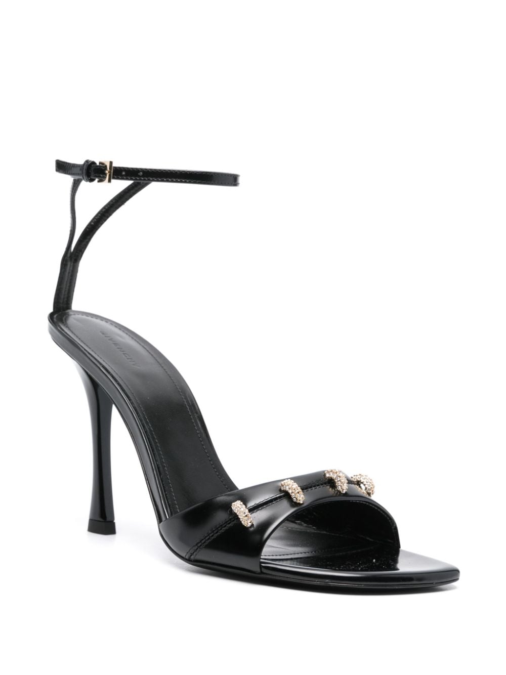 Sandale Givenchy 100mm të zbukuruara me kristale