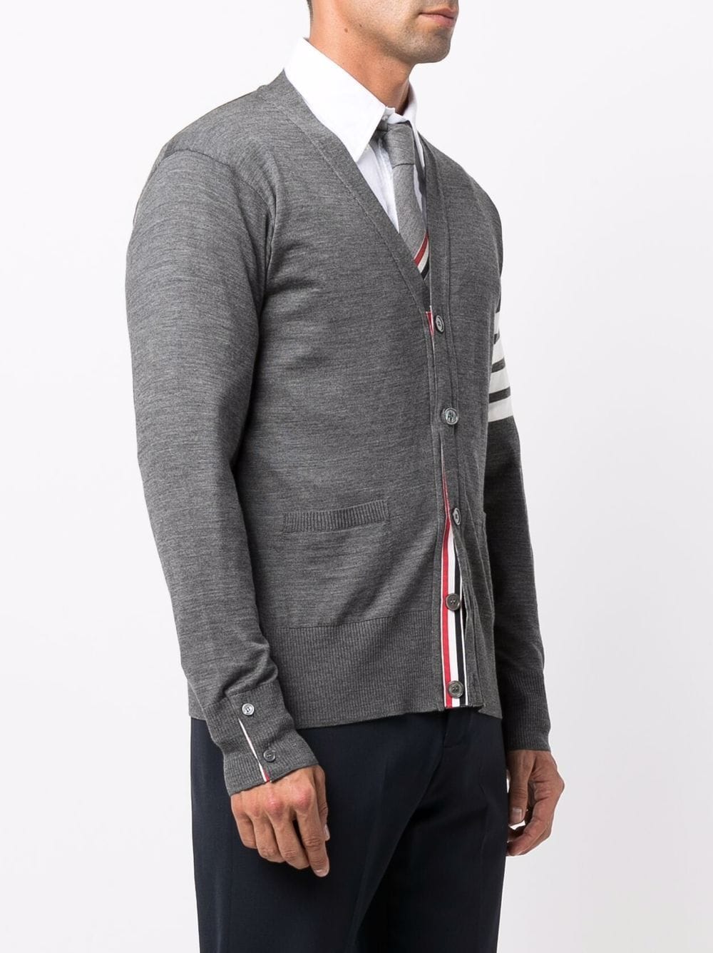Thom Browne 4Bar wool cardigan