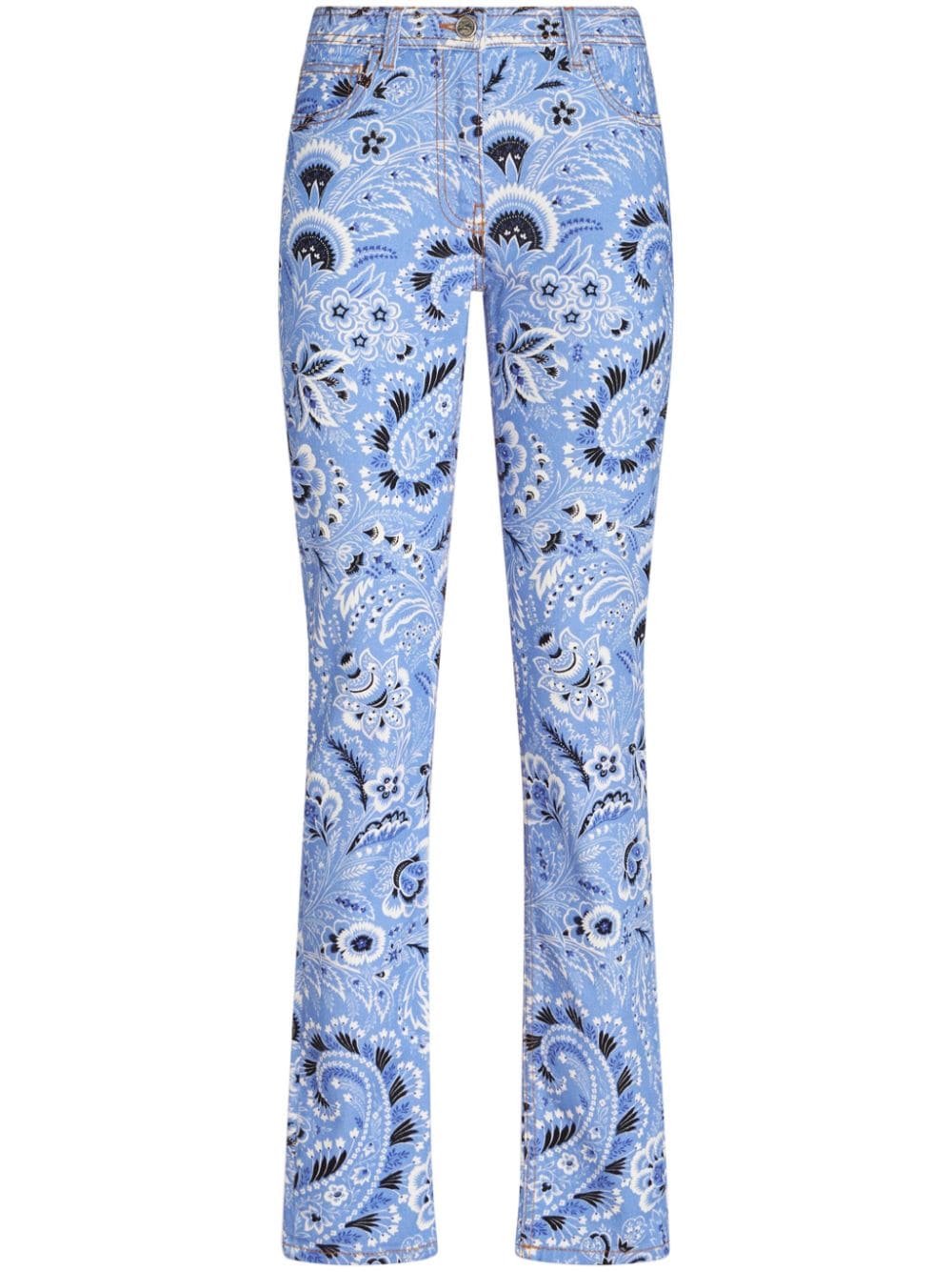 Etro Bandana-print skinny jeans