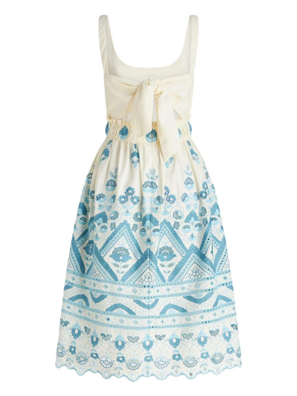 Etro Broderie anglaise flared dress