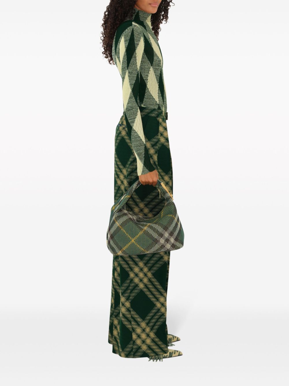 Çantë Shpine Burberry me Dizajn Mesatar Check