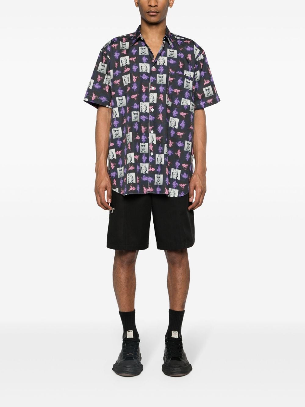 Comme Des Garcons Andy Warhol print shirt