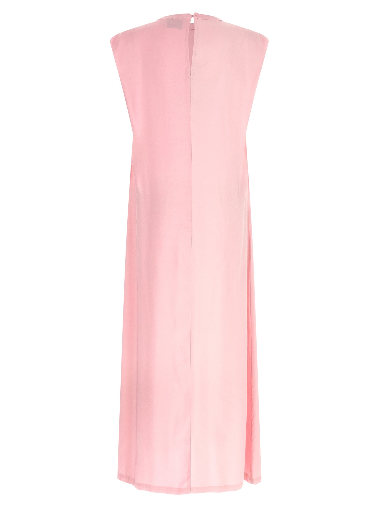 Nude Round-neck Dress