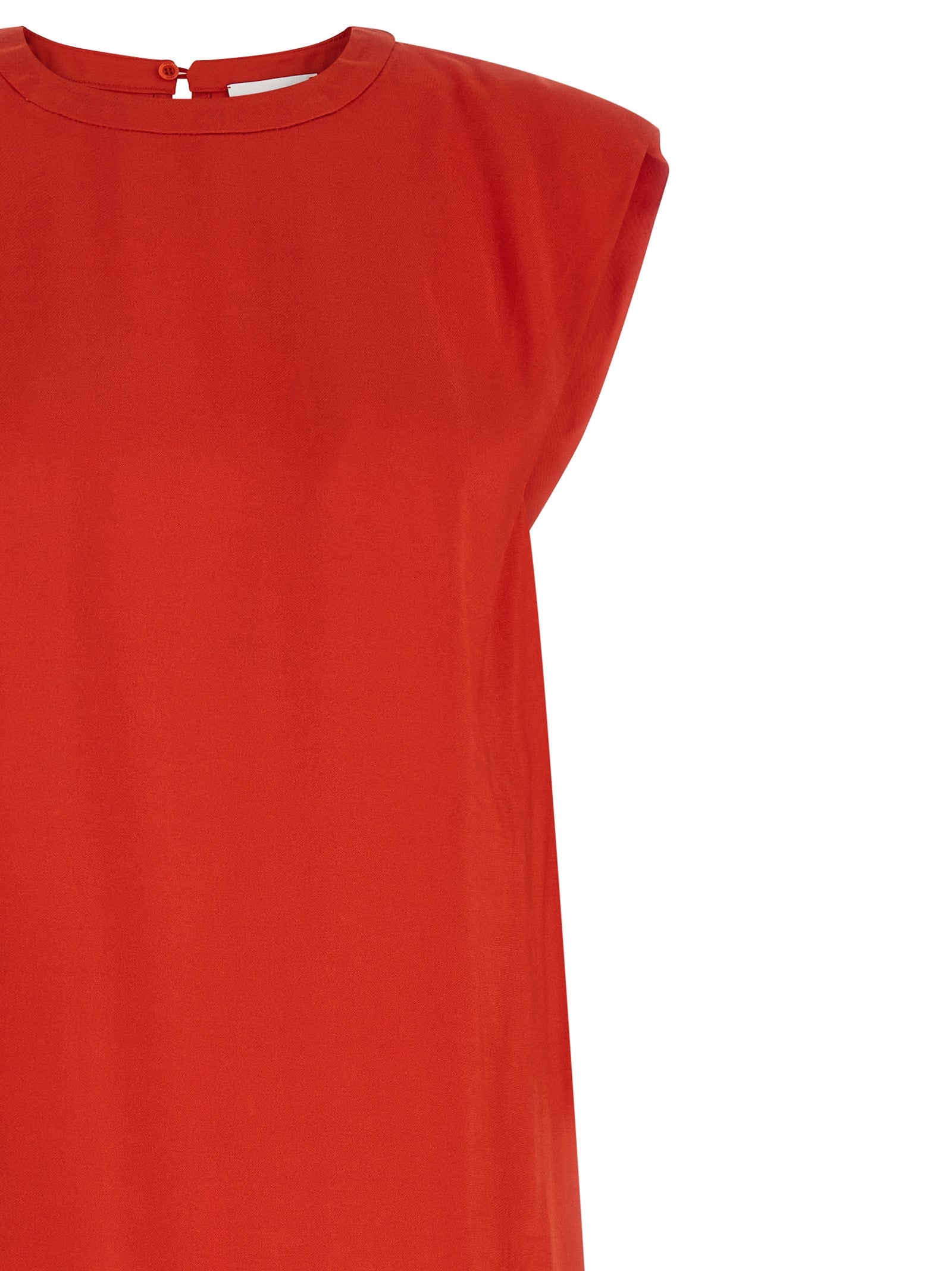 Nude Round-neck Dress