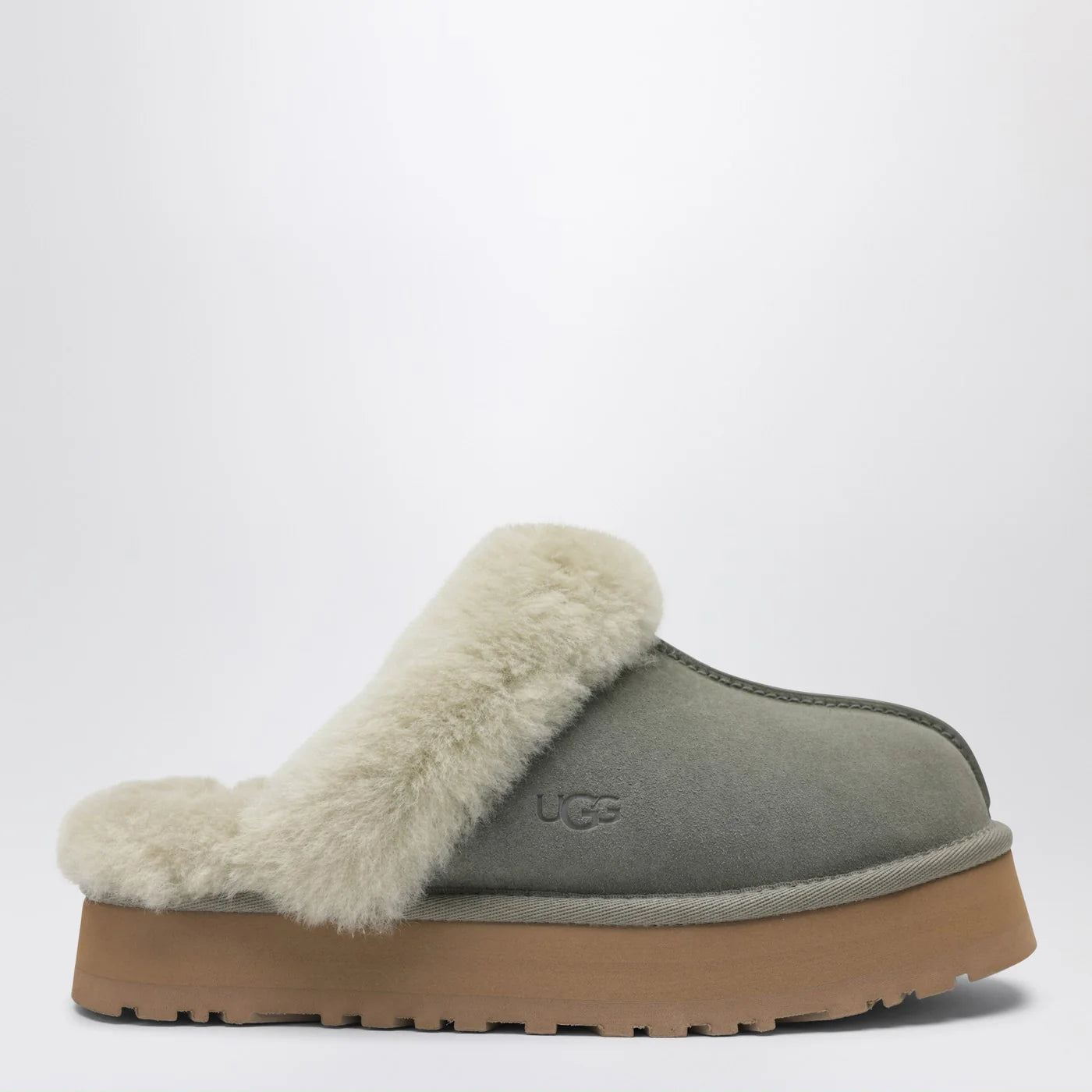UGG Disquette moss green eather slip-ons