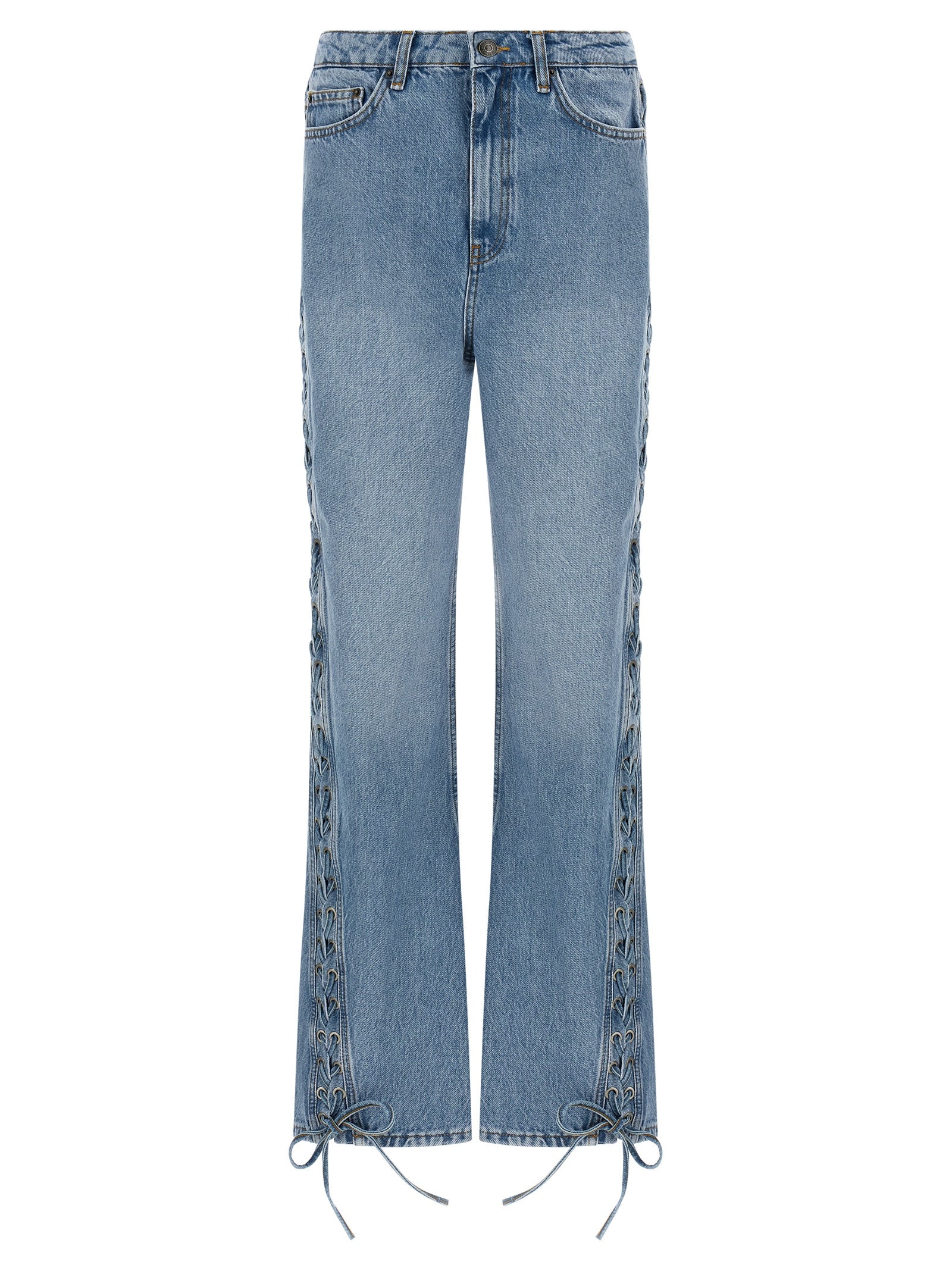 Rotate Birger Christensen Twisted Lacing Jeans