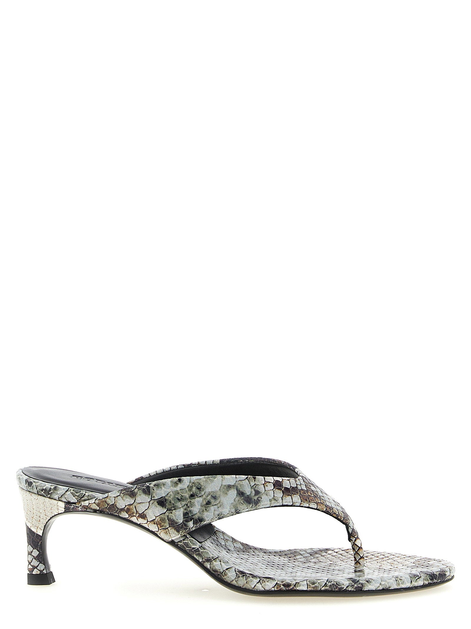 Rotate Birger Christensen Snake Leather Mules