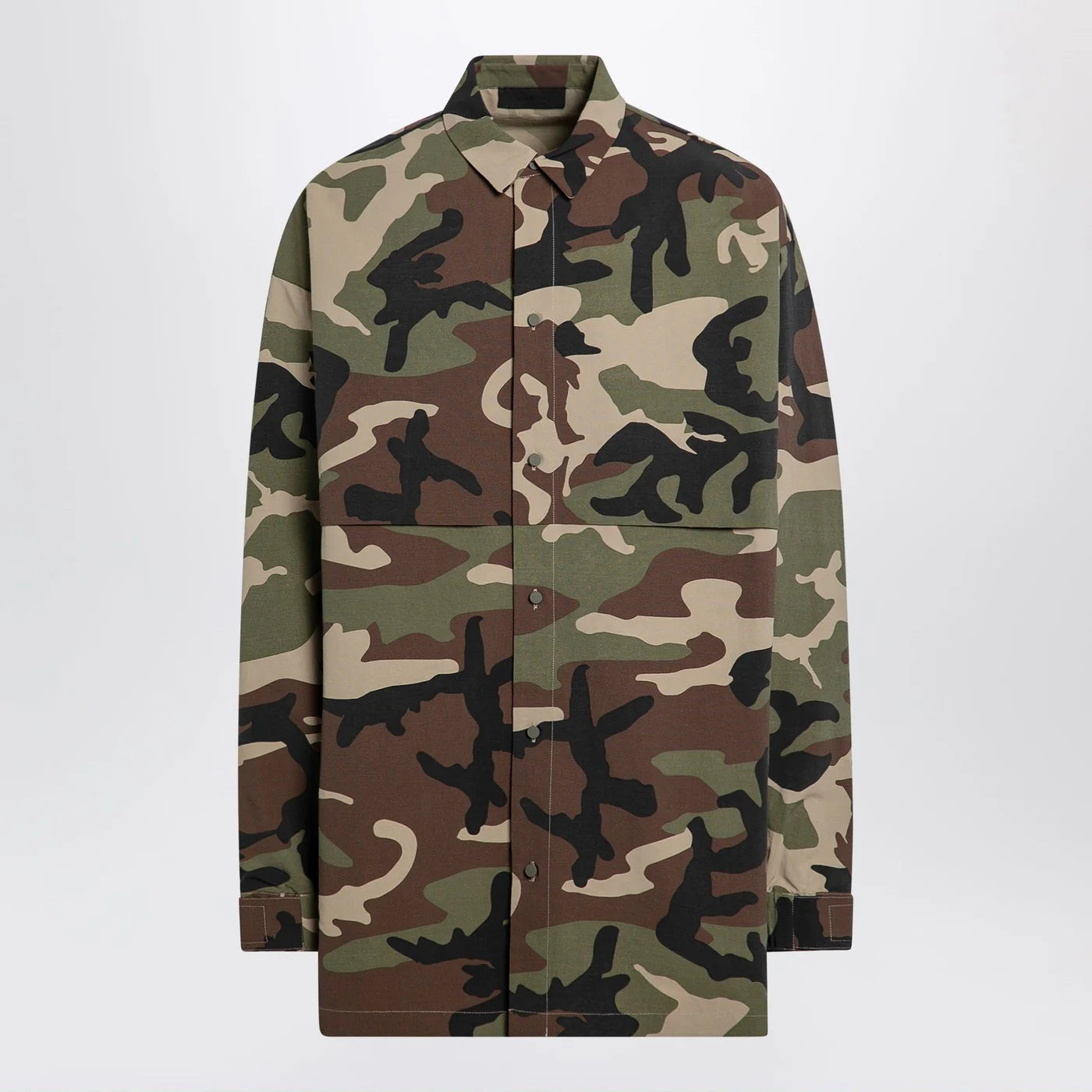 Fear of God Essentials Camouflage recycled nylon blend shirt