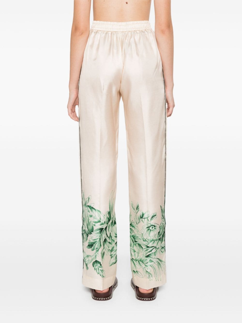 F.R.S . Silk printed trousers