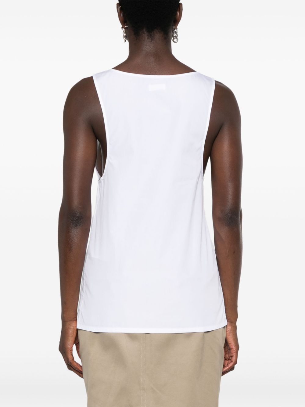 Majë Henley gjysmë transparente Saint Laurent