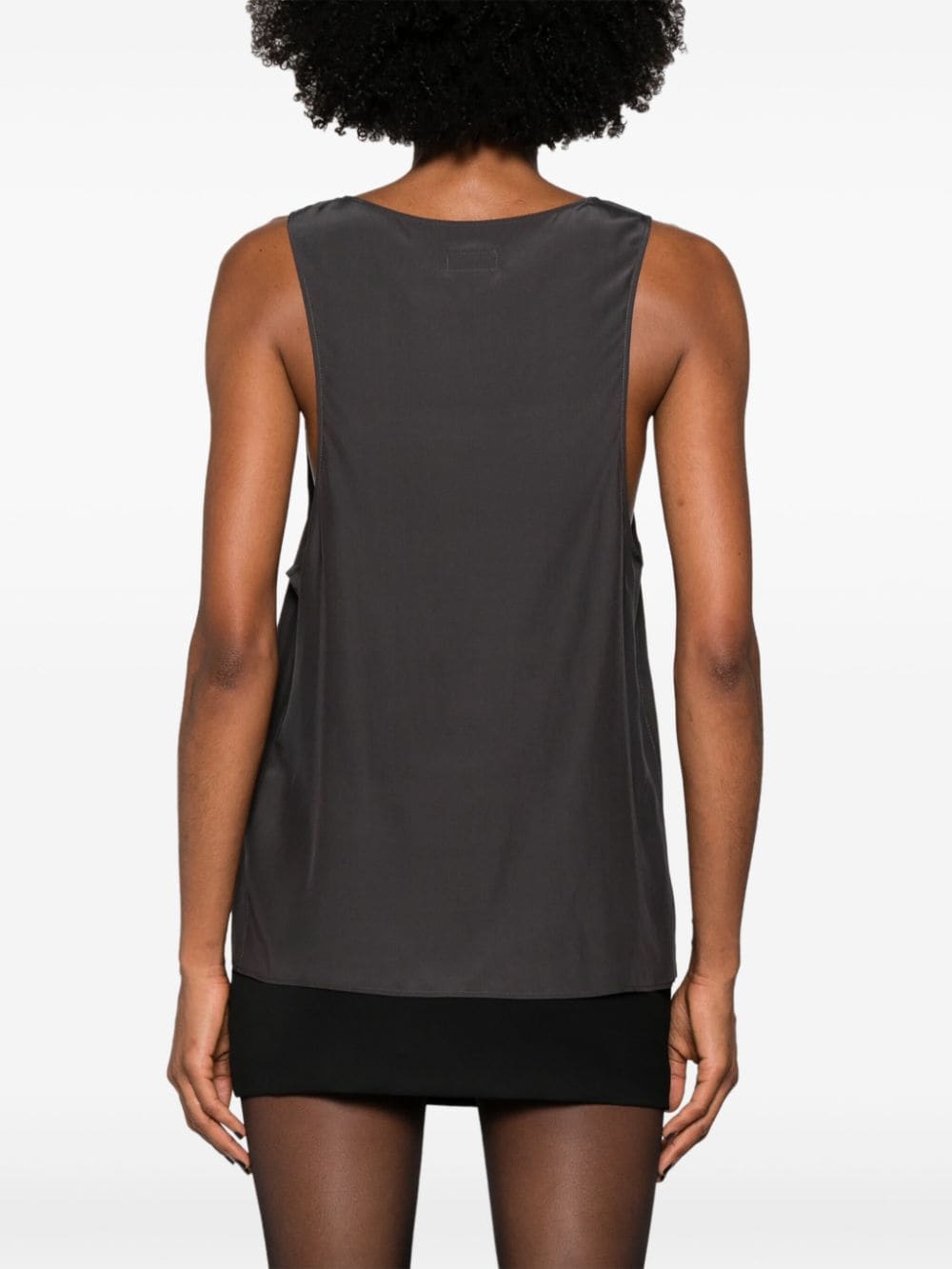 Majë mëndafshi me qafë Henley nga Saint Laurent