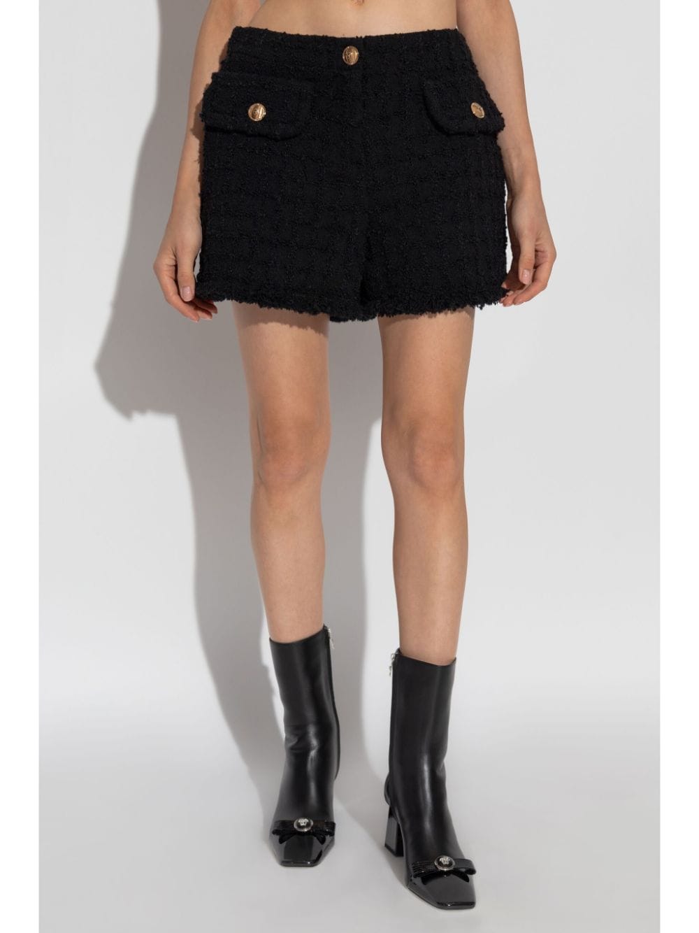 Pantallona të shkurtra mini prej tweed Heritage nga Versace