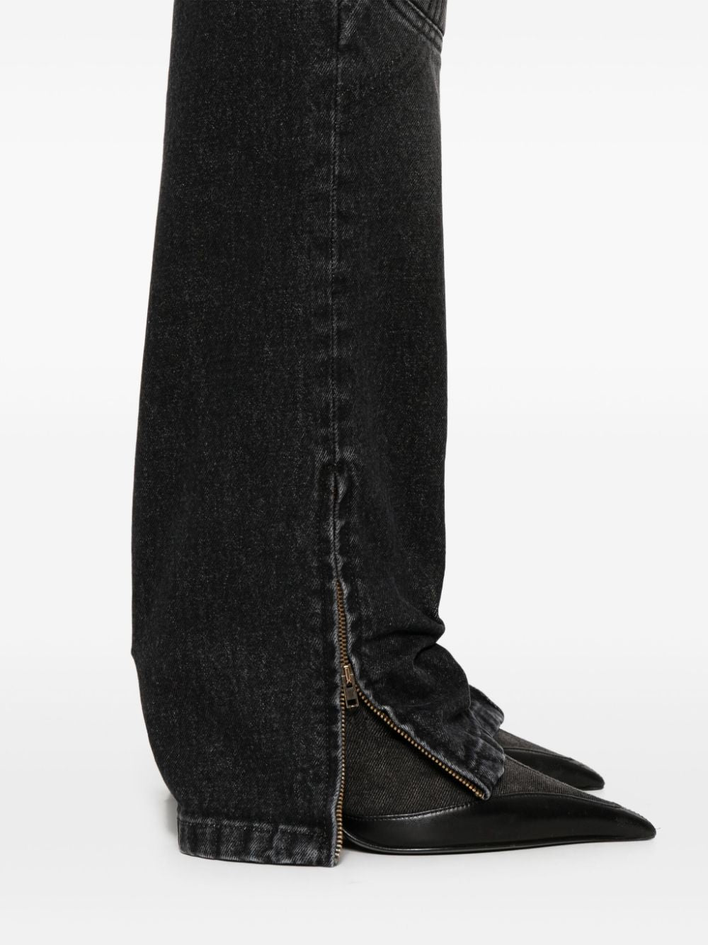 Jean Paul Gaultier Padded deatils denim jeans